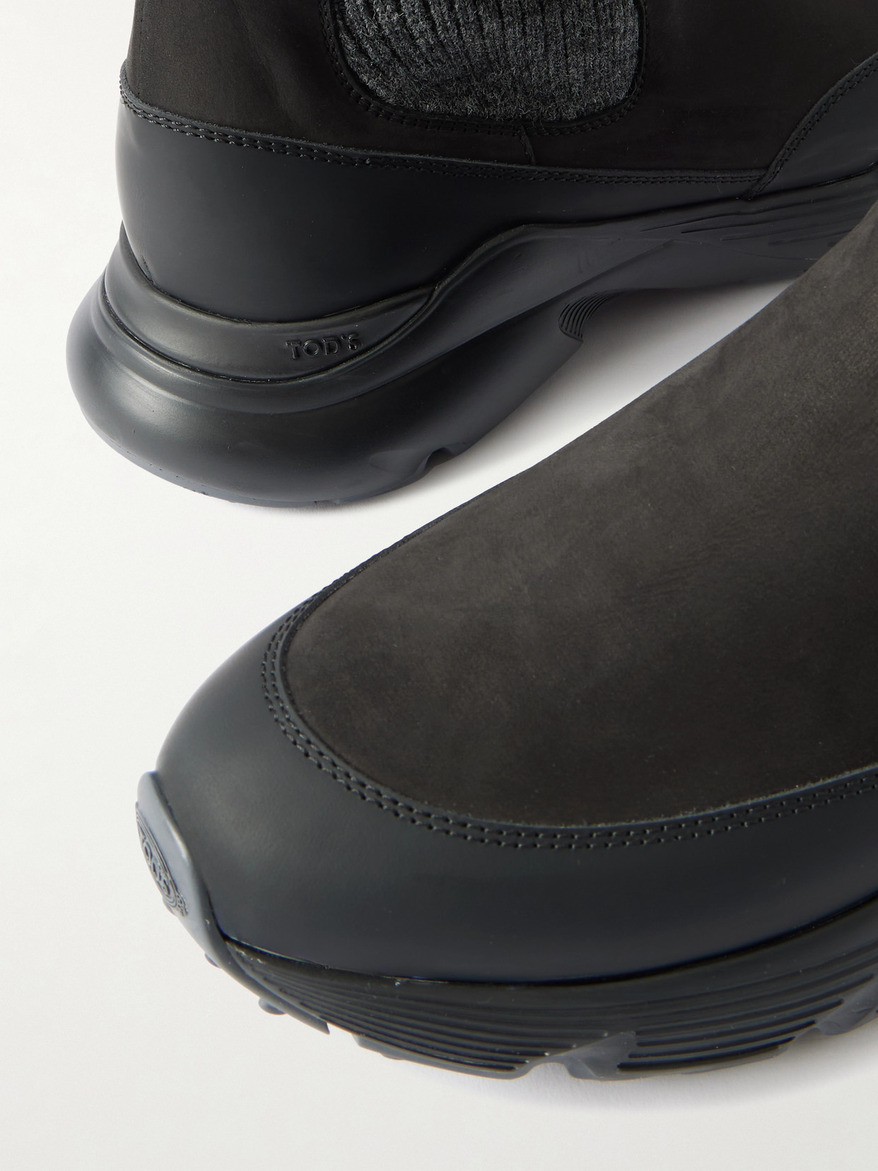 Tod's Ankle Boots With Suede Upper In Gray