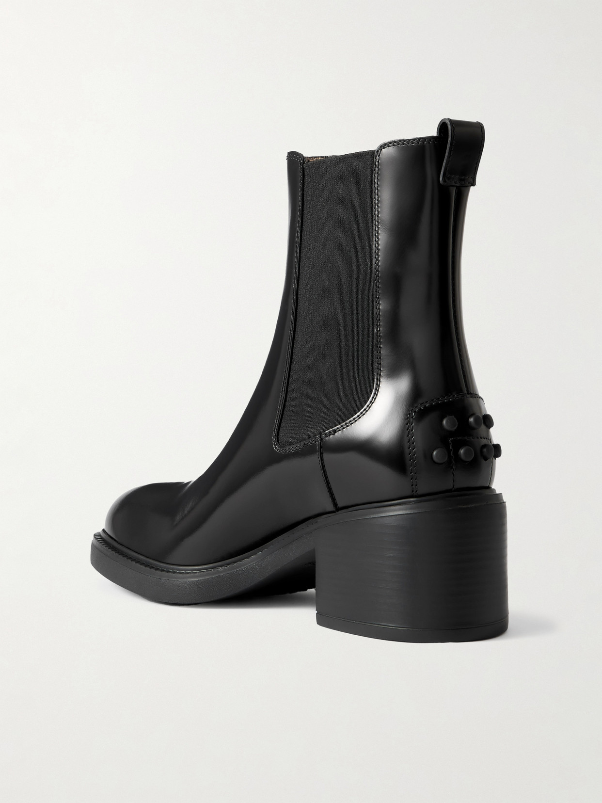 Tod's Leather Chelsea Boots In Brown