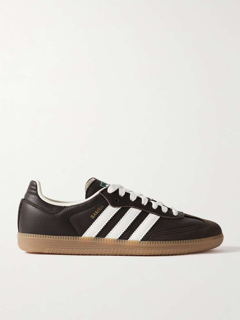 adidas Originals Samba Og Suede-trimmed Textured-leather Sneakers