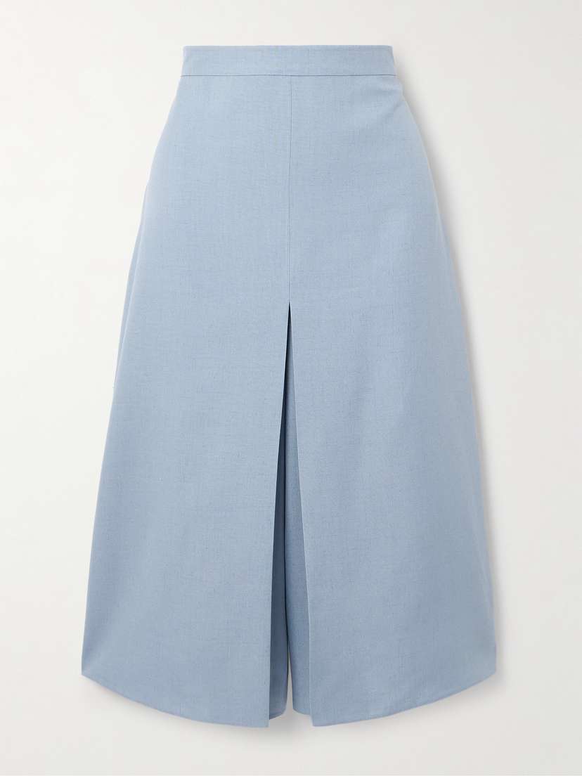 Valentino Garavani Layered Canvas Wide-leg Pants
