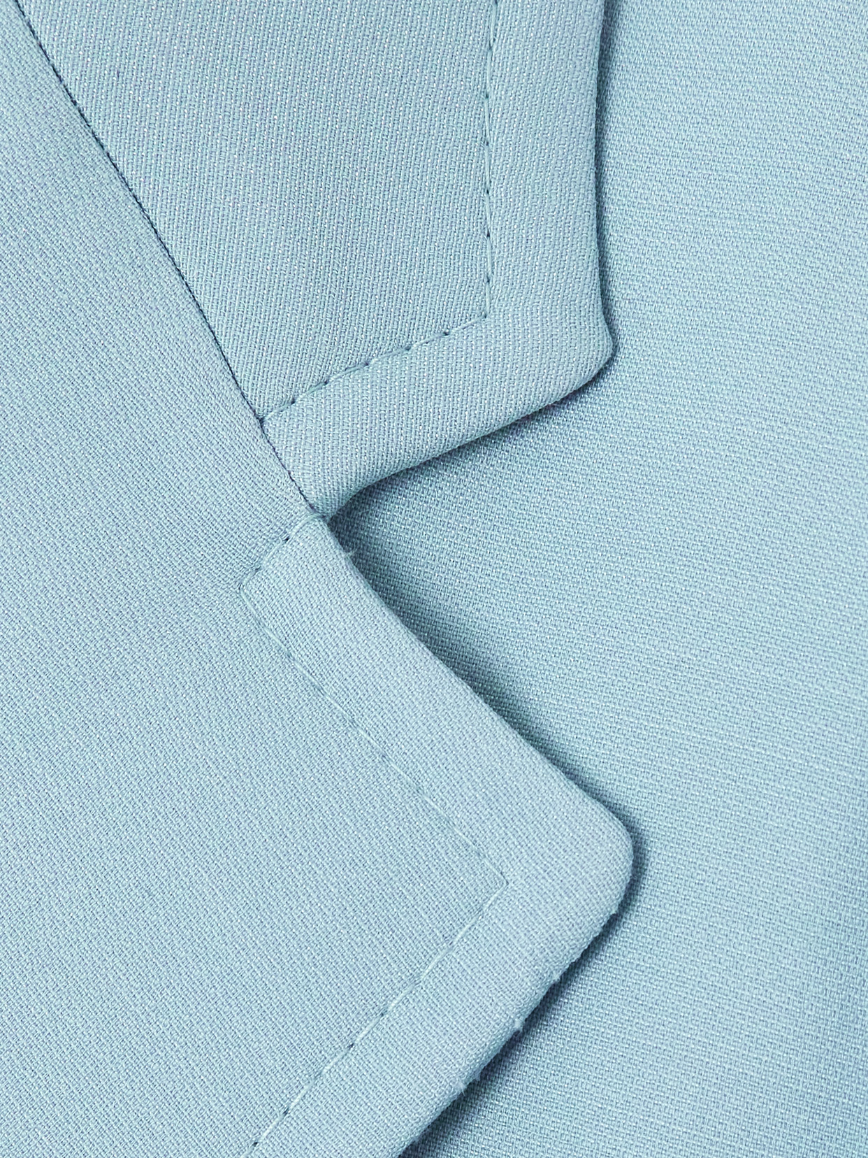 Valentino Garavani Structured Light Blue Crepe Couture Blazer