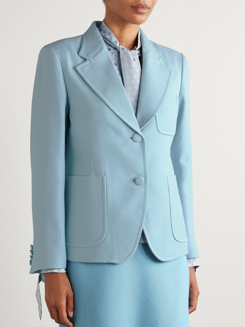 Valentino Garavani Wool and silk-blend blazer