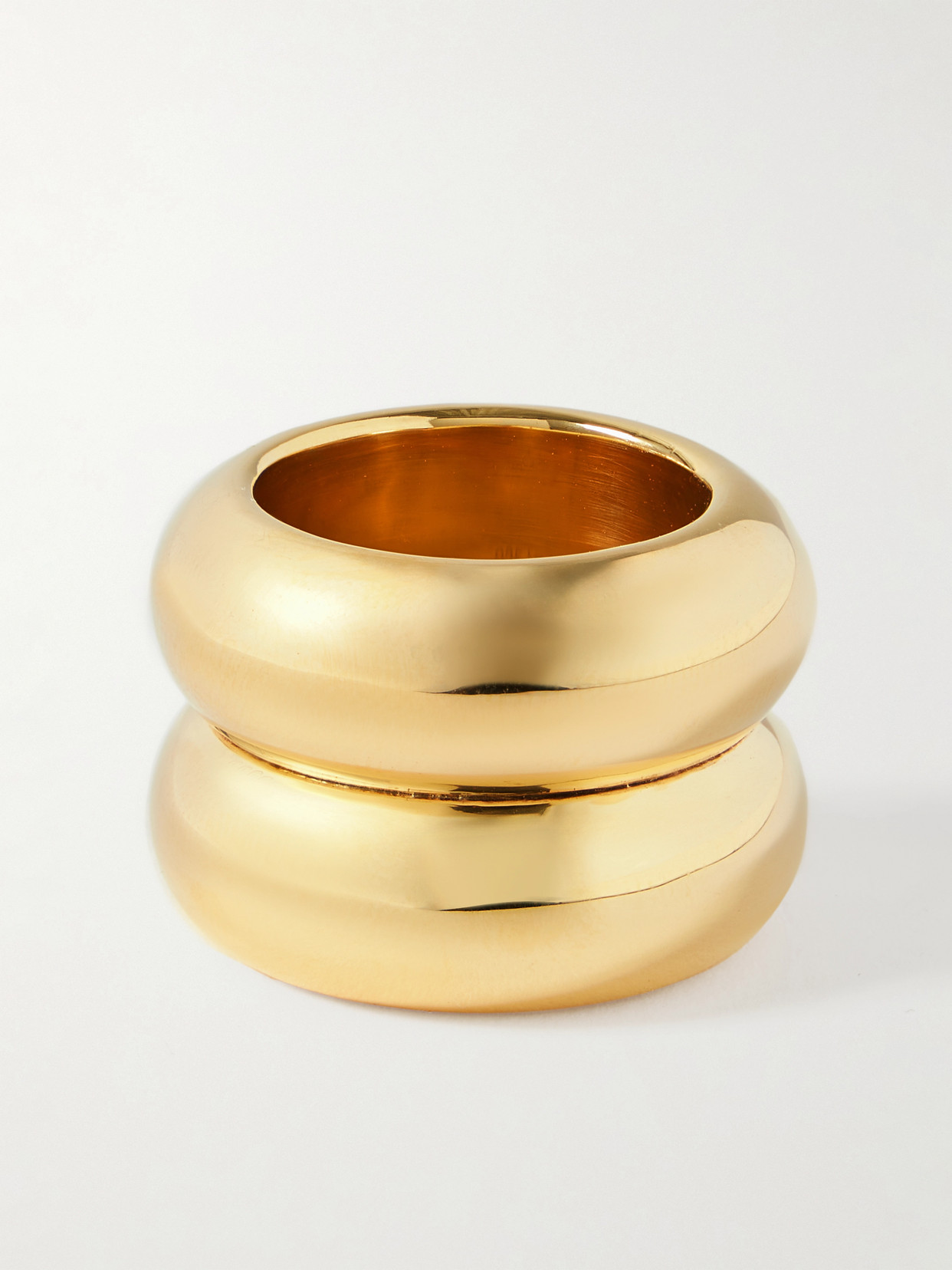 Uncommon Matters Breve Gold-tone Ring In Gold