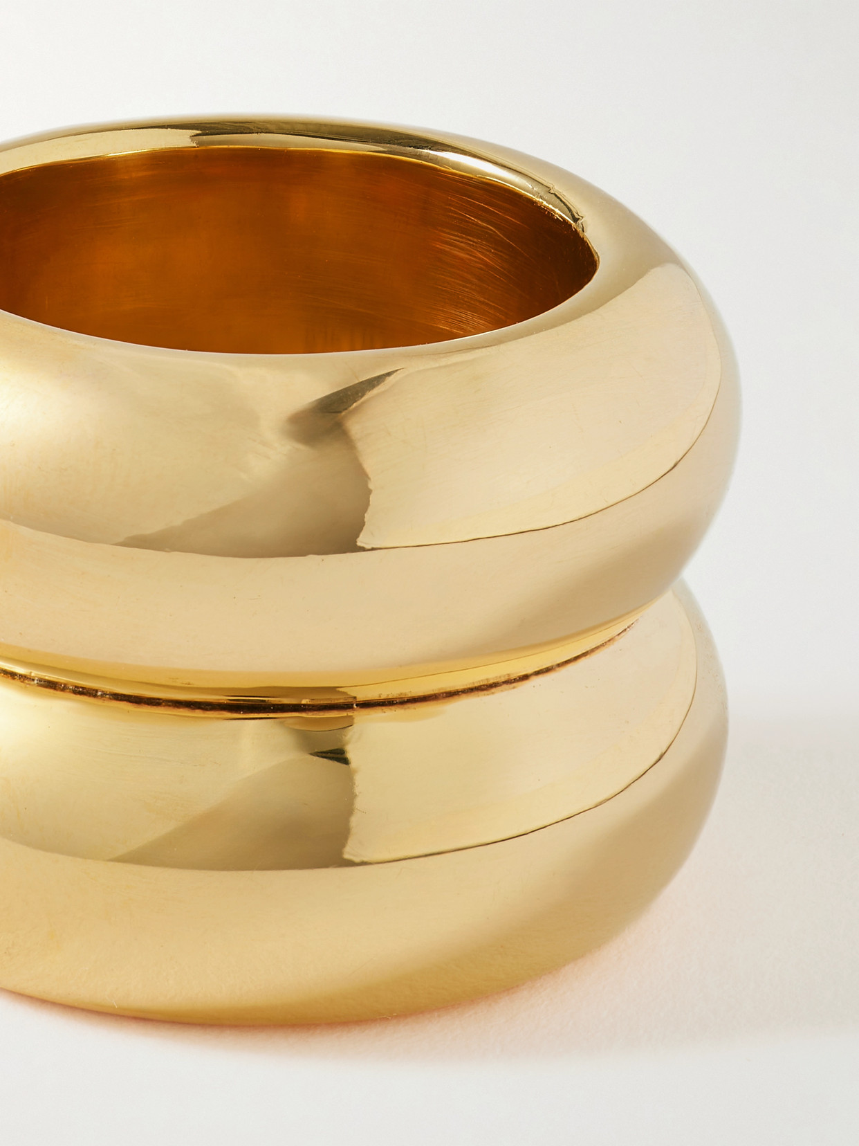 Uncommon Matters Breve Gold-tone Ring In Gold