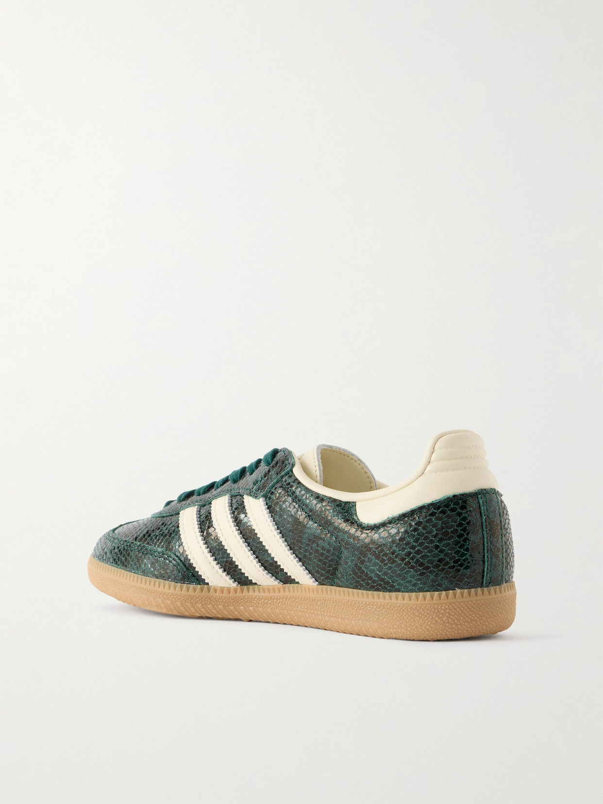 Samba Og Leather-Trimmed Snake-Effect Sneakers