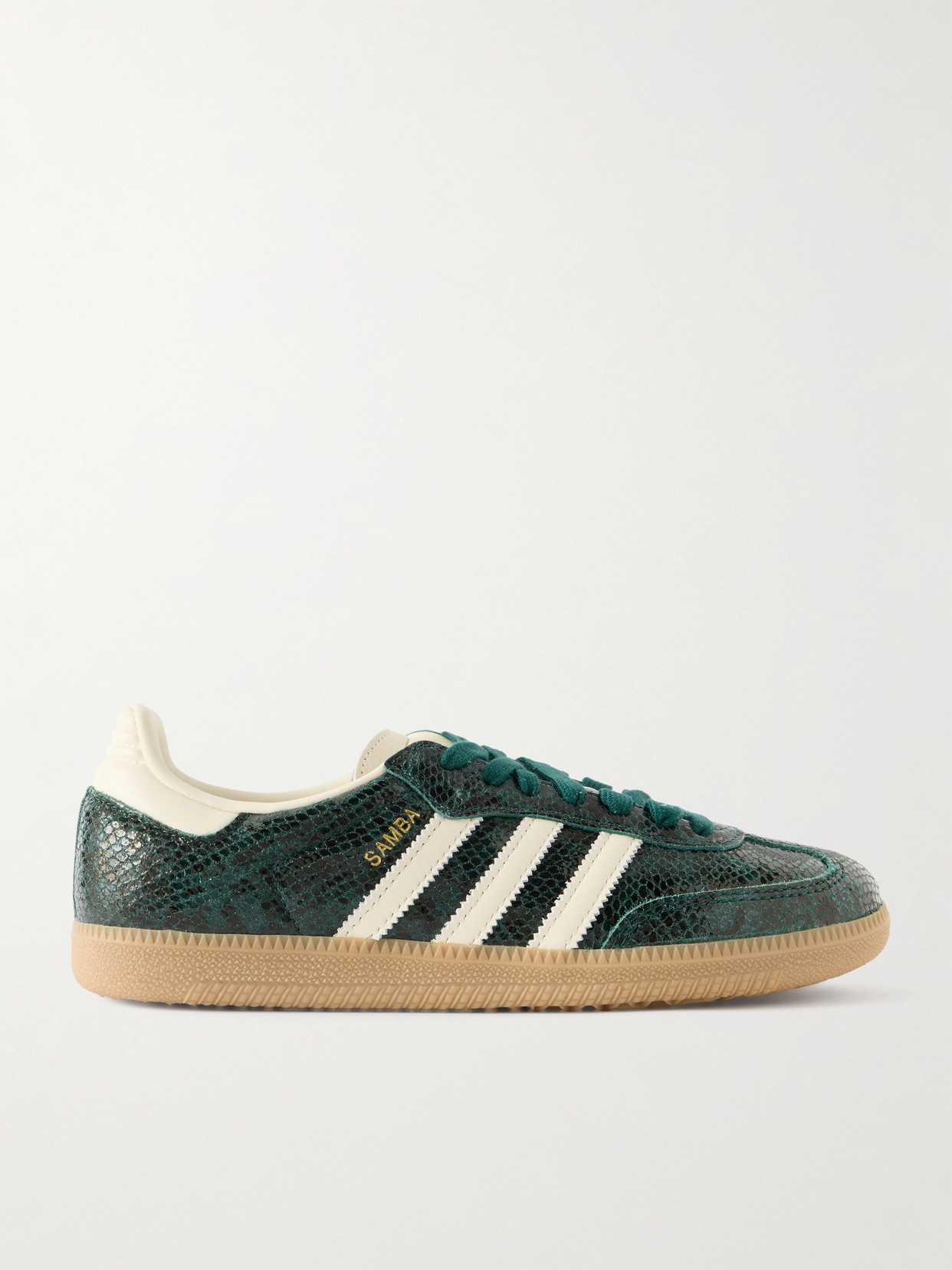 Adidas Originals Samba Og Leather-trimmed Snake-effect Sneakers In Multi