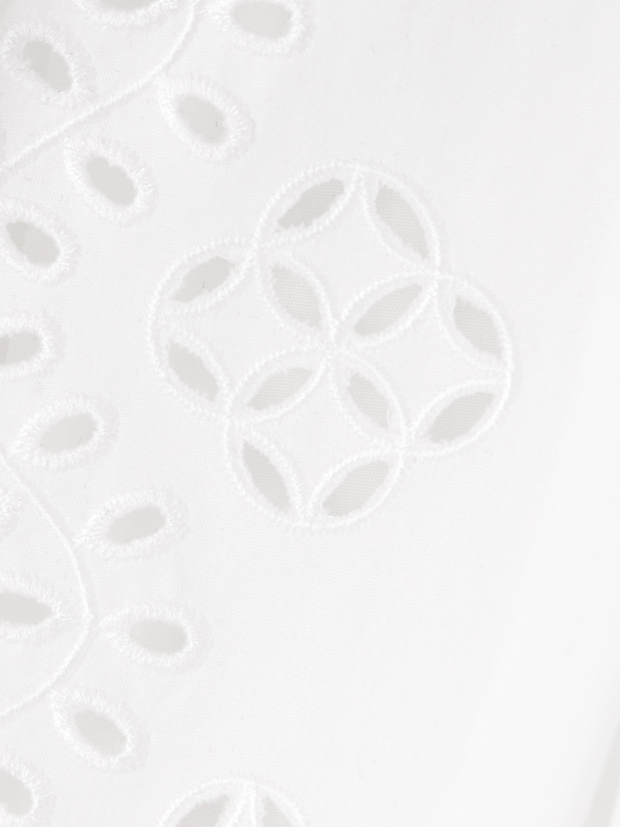 Valentino Grosgrain-trimmed Broderie Anglaise Cotton-poplin Shirt In White