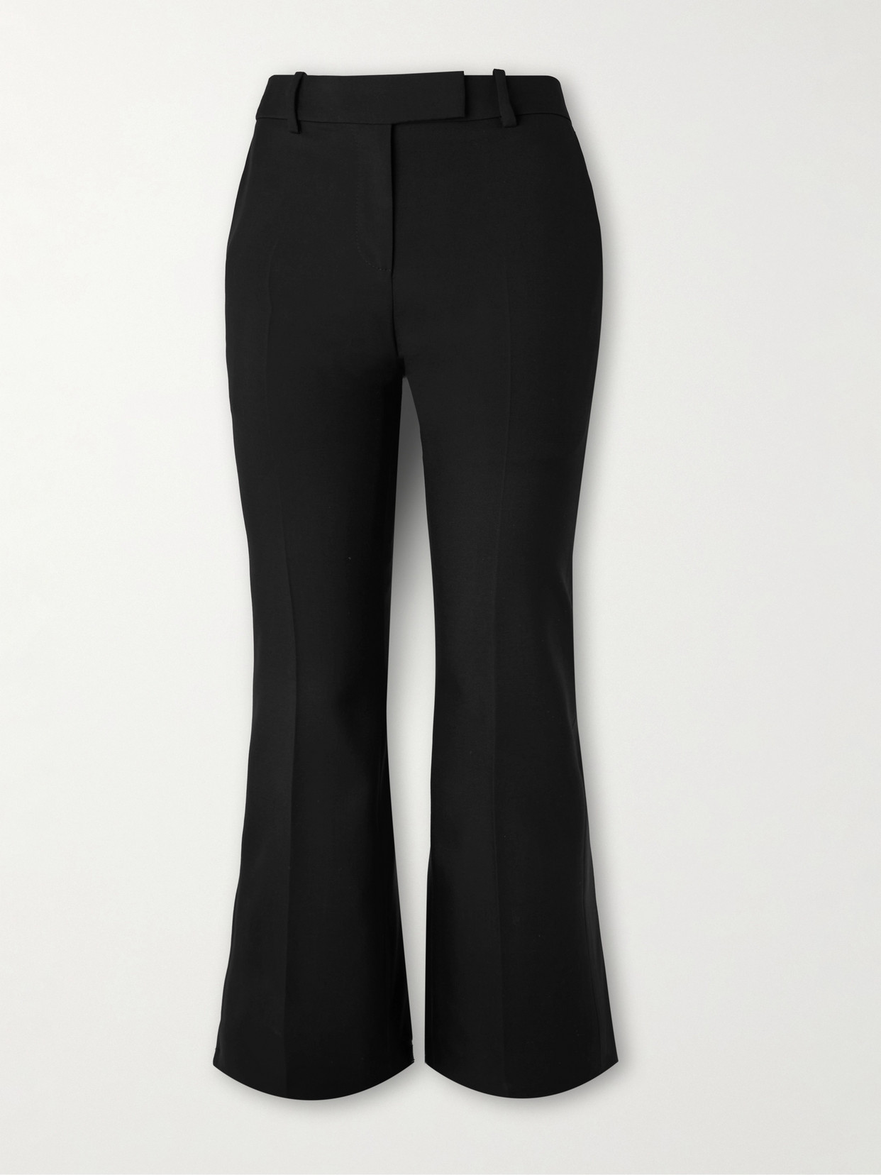 Alexander Mcqueen Wool-gabardine Flared Pants In Black