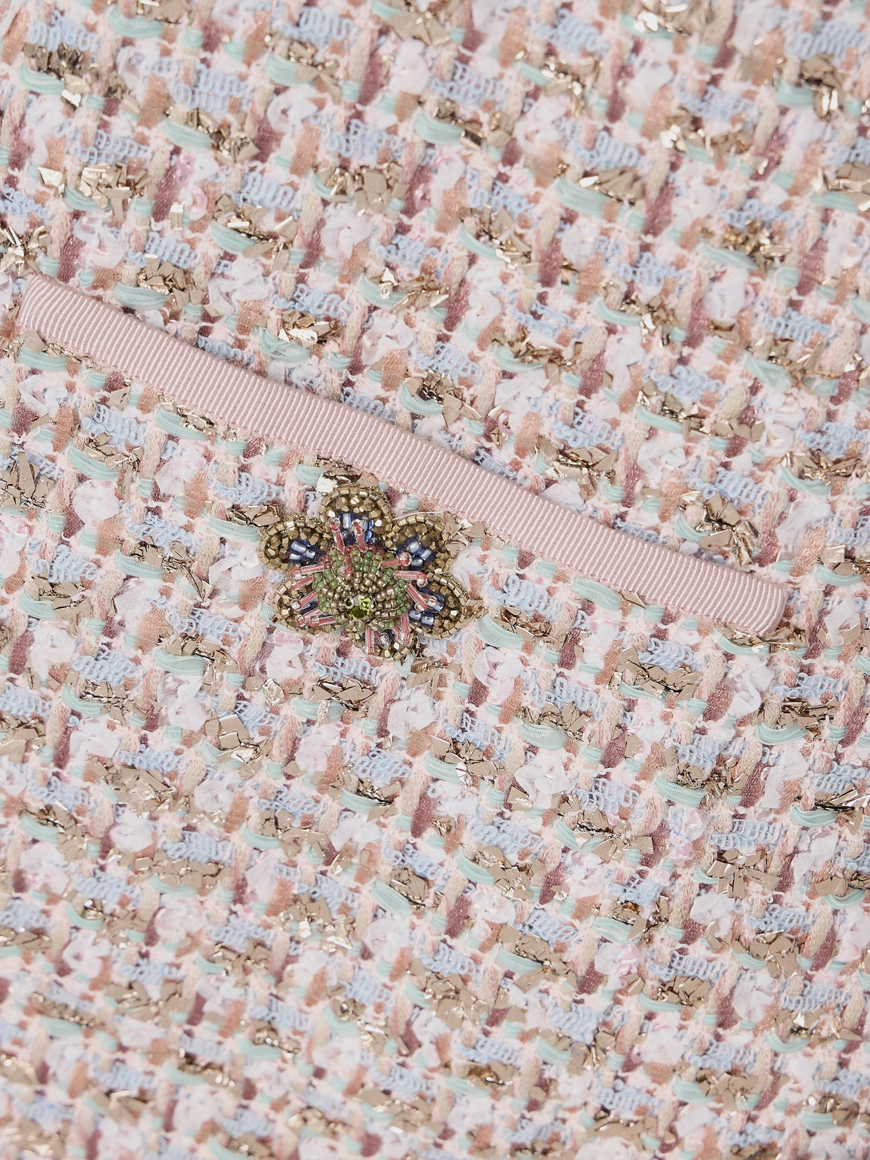 Valentino Knee Length Dress Fringe Detailing In Pink