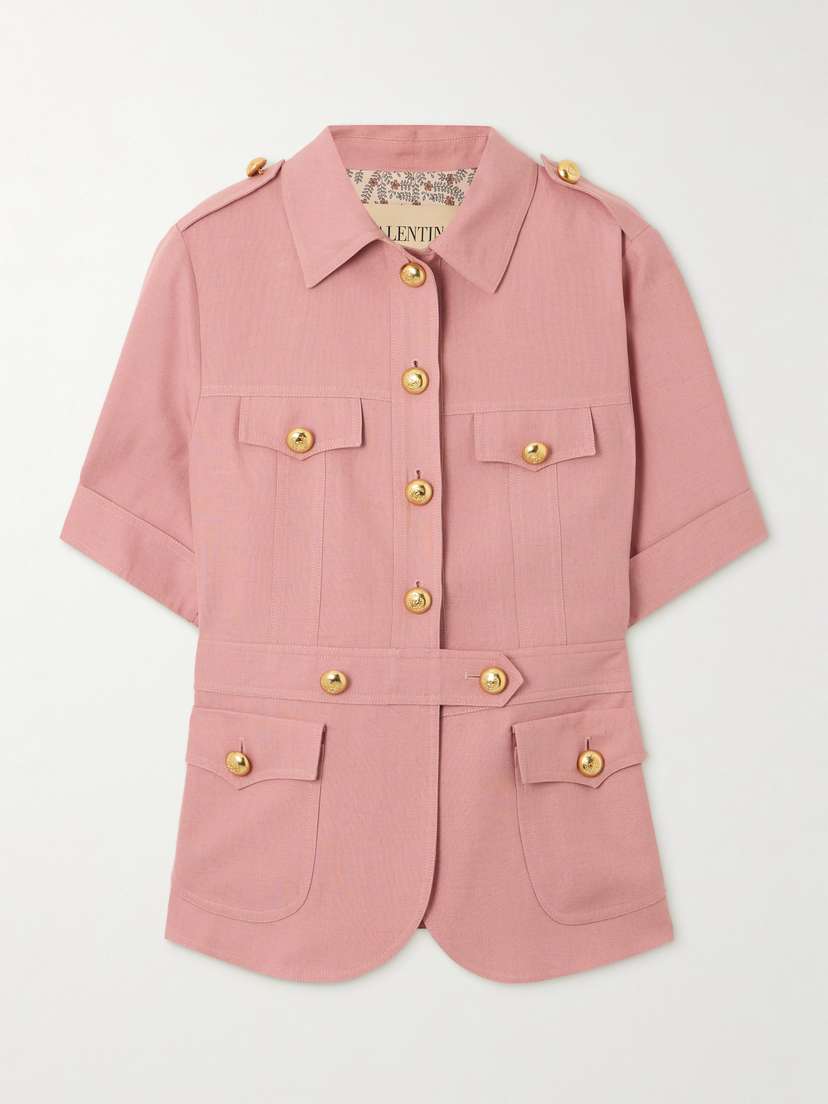 Valentino Garavani — Cashmere and cotton-blend canvas jacket