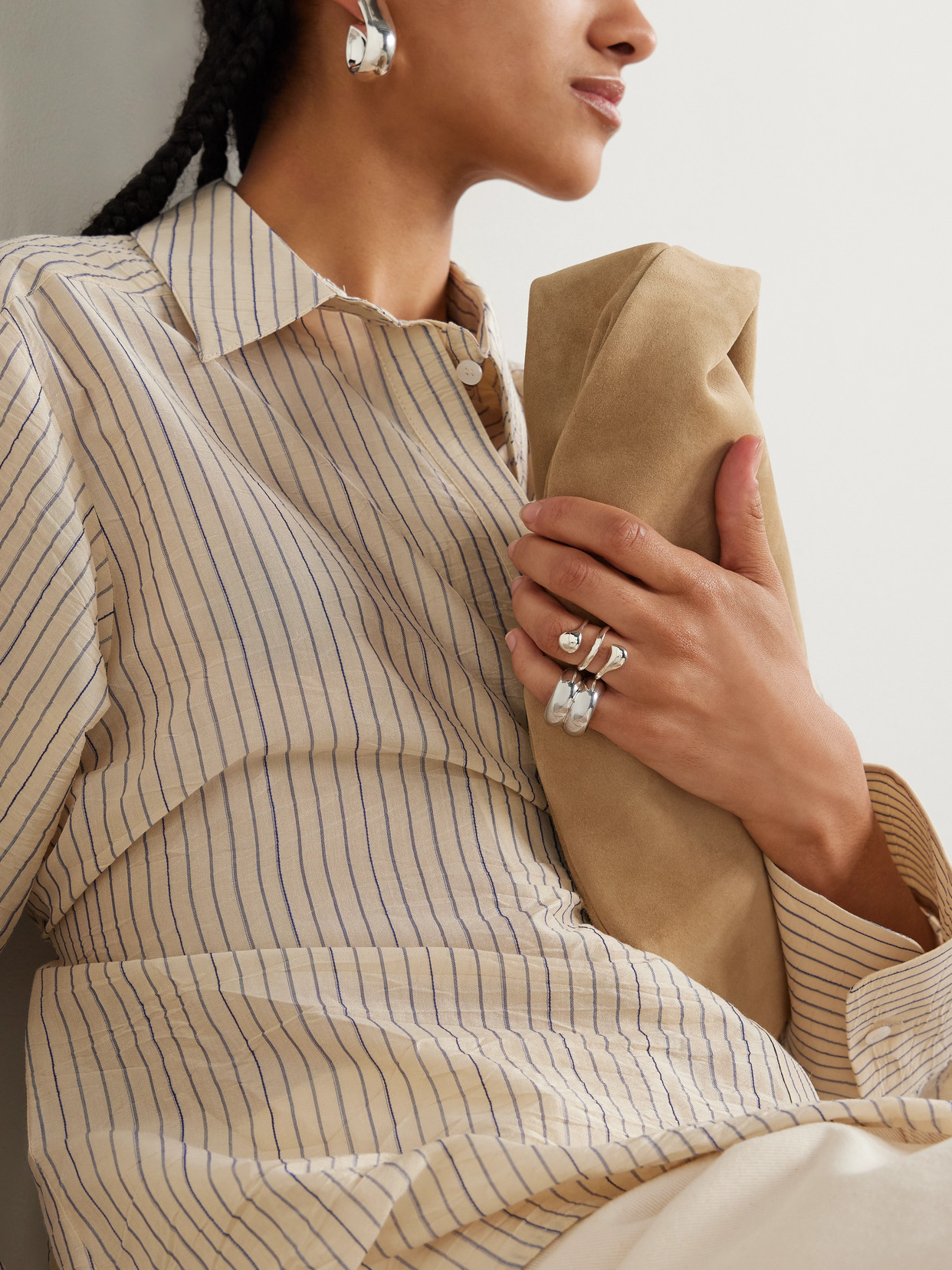 Uncommon Matters Breve Silver Ring In Silver