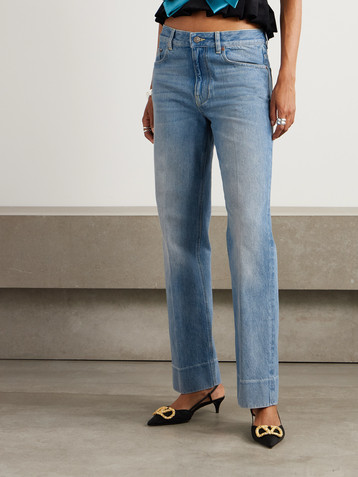 Valentino Garavani Mid-rise straight-leg jeans
