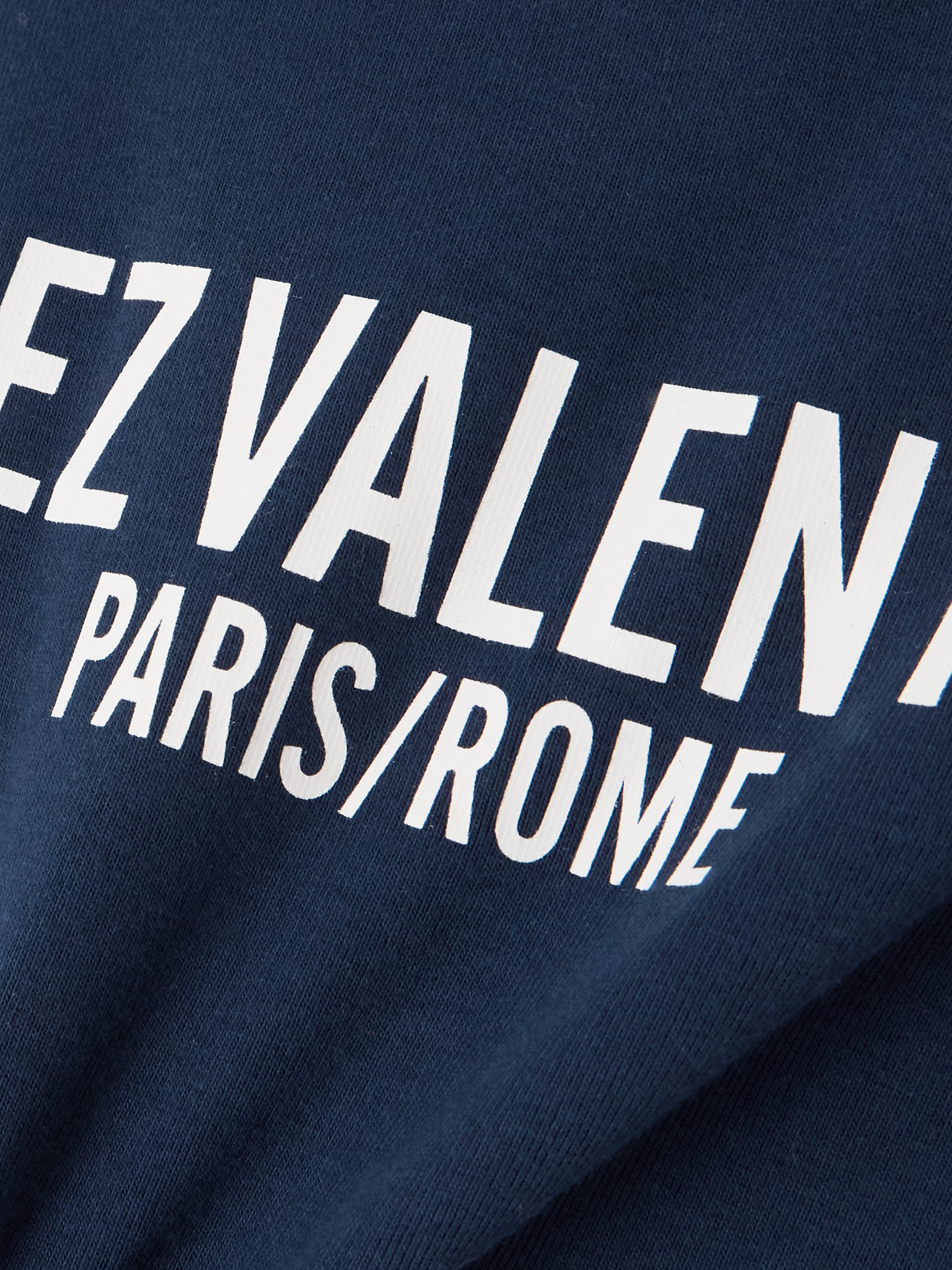 Valentino Crew Neck Cotton T-shirt With Contrast Trim