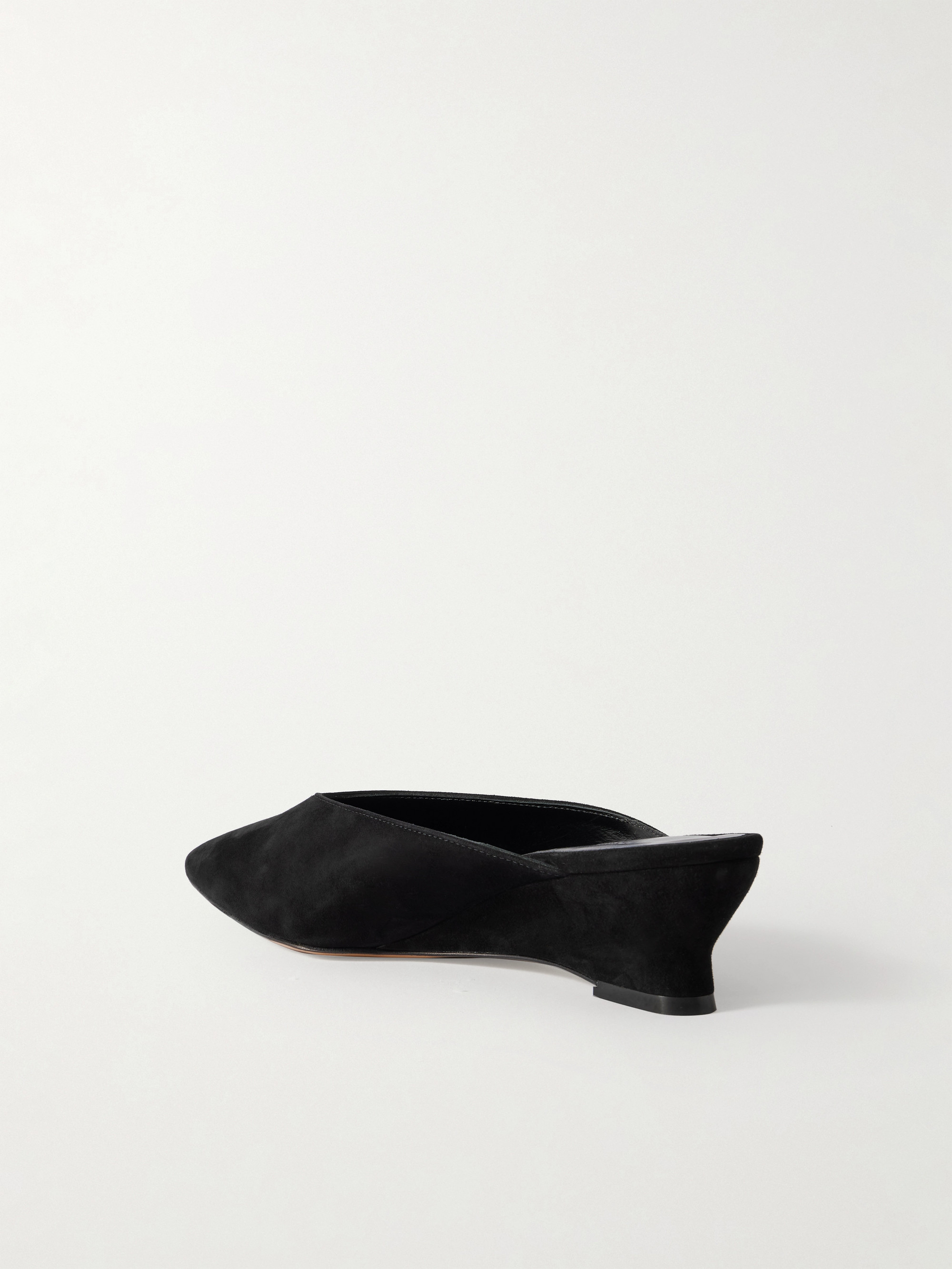 LE MONDE BERYL Suede wedge mules thumbnail