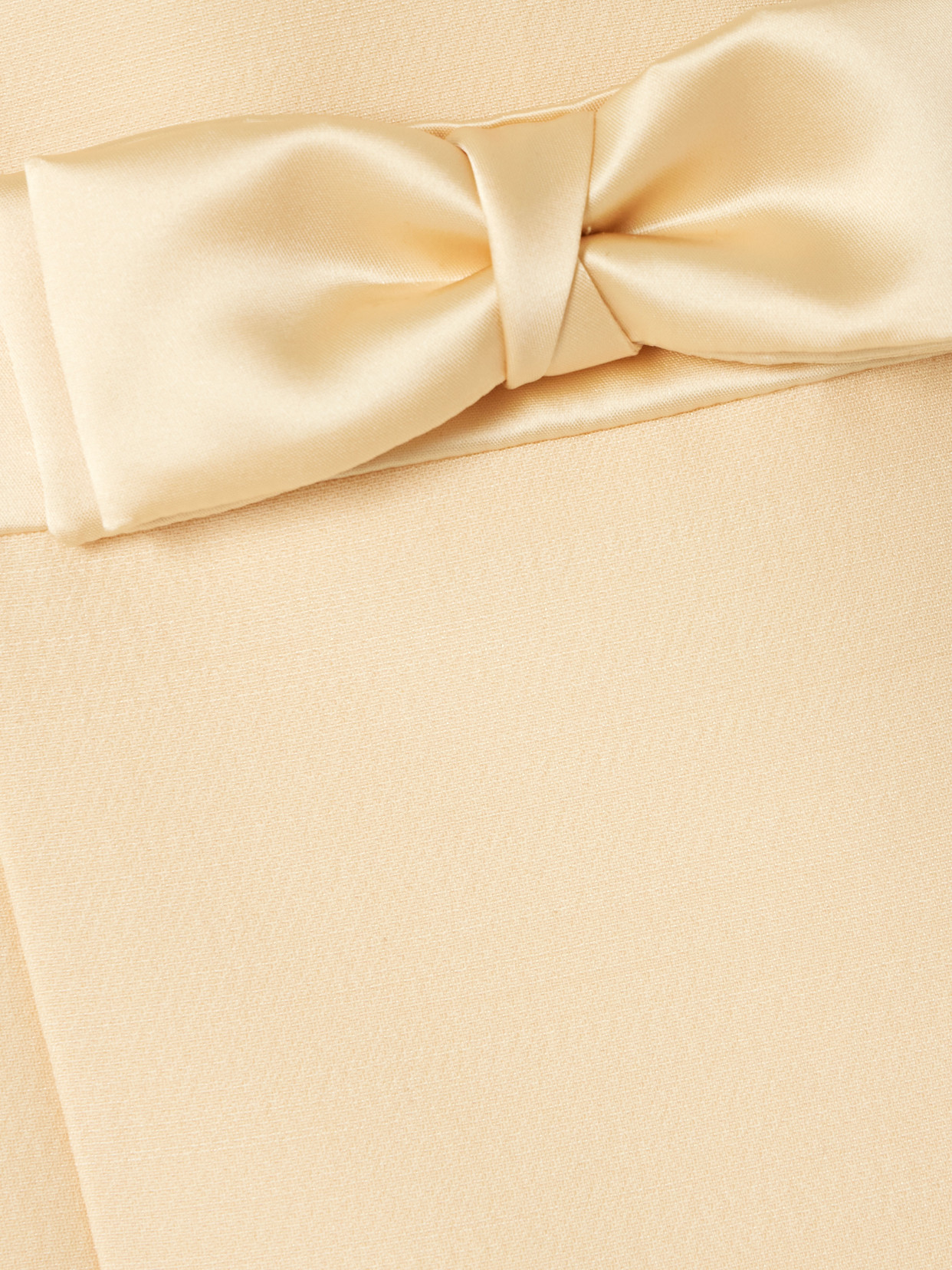 Valentino Bow-detailed Satin-trimmed Wool And Silk-blend Mini Dress