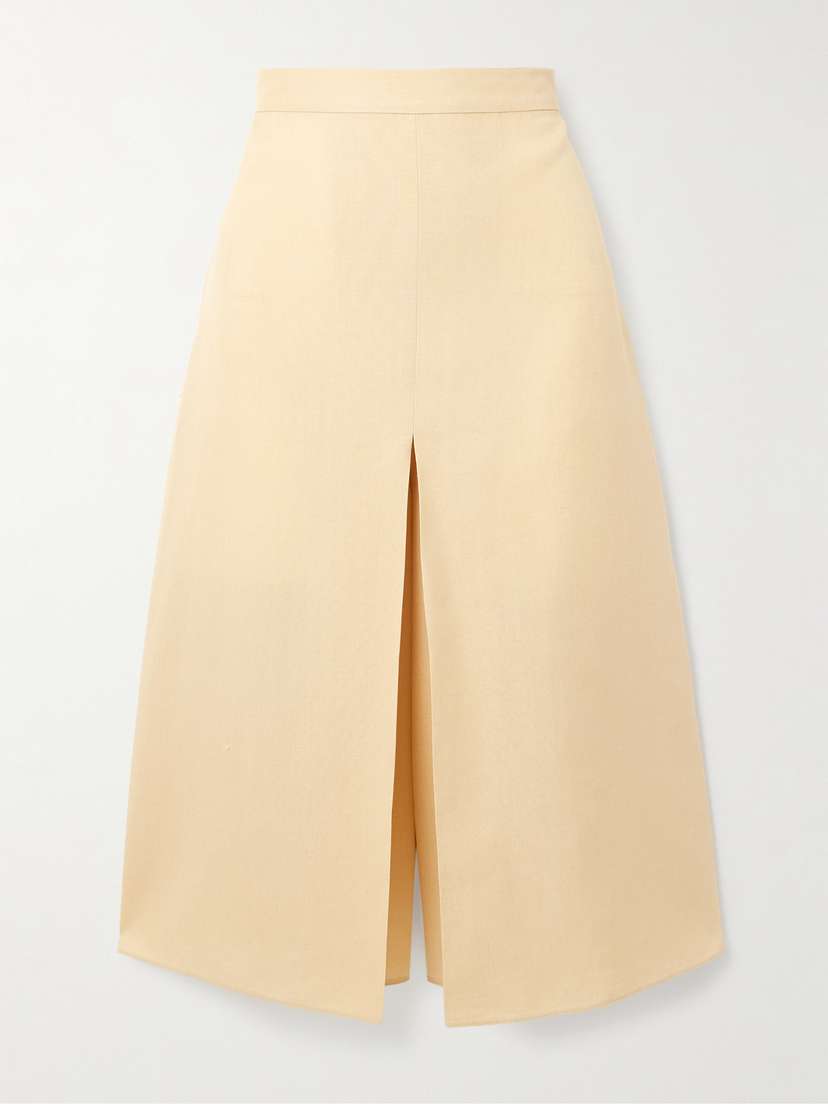 Valentino Garavani — Layered canvas wide-leg pants