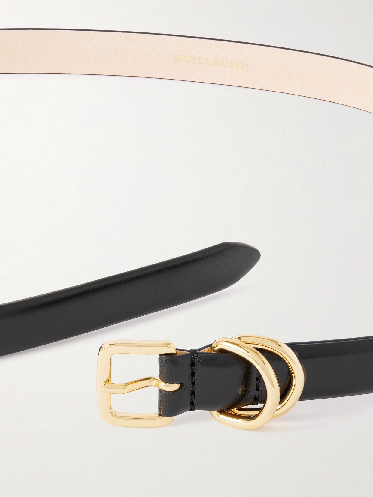 Dehanche Constance Leather Belt In Black