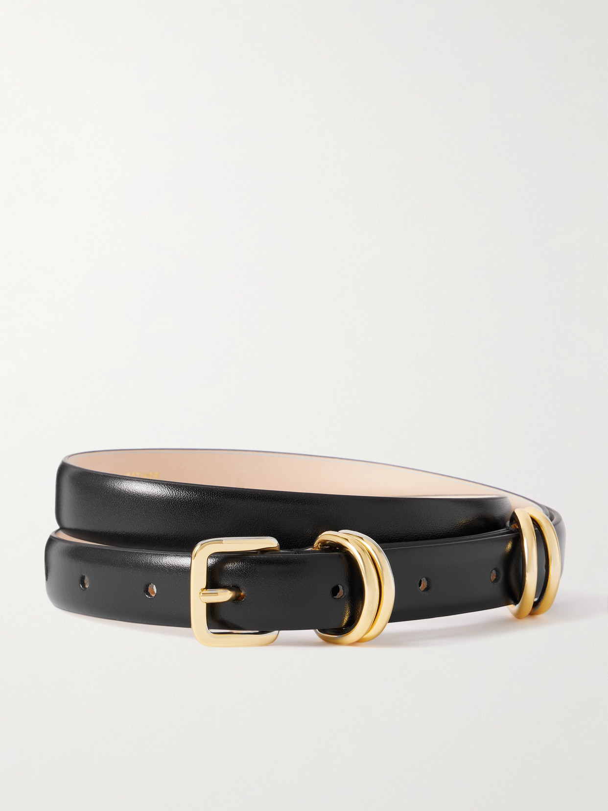 Dehanche Constance Leather Belt In Black