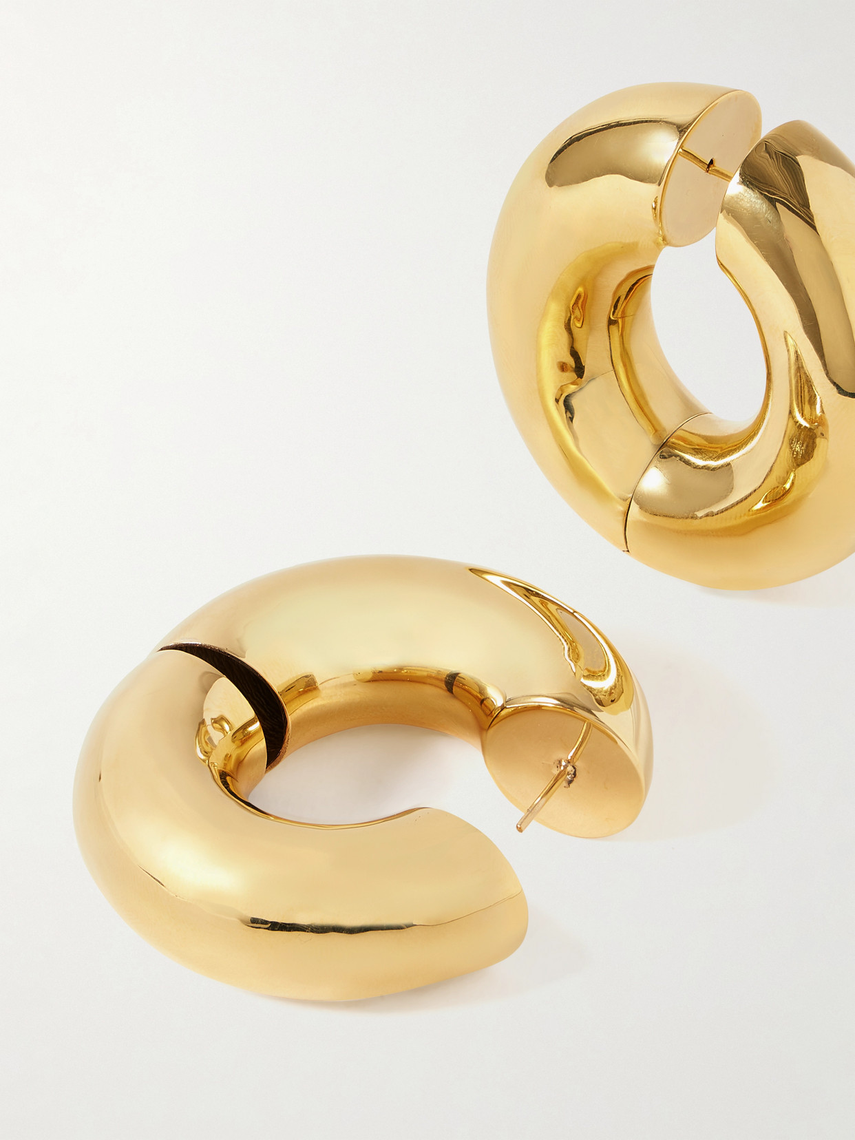 Uncommon Matters Stratus Large Gold-plated Hoop Earrings In Gold