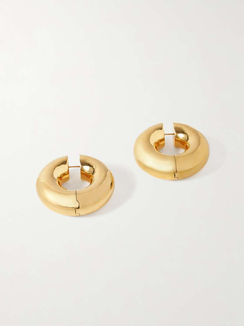 Uncommon Matters Stratus Large Gold-plated Hoop Earrings
