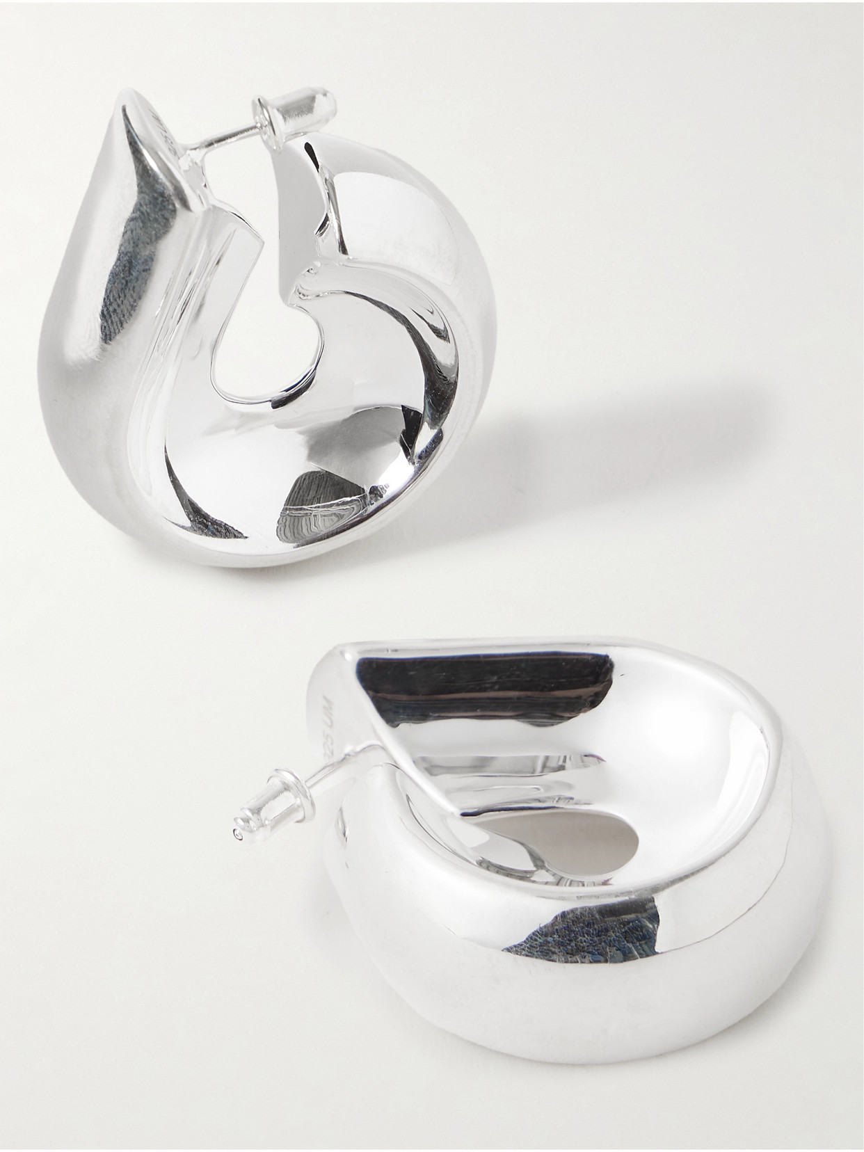 Uncommon Matters Creole Silver Hoop Earrings In Silver
