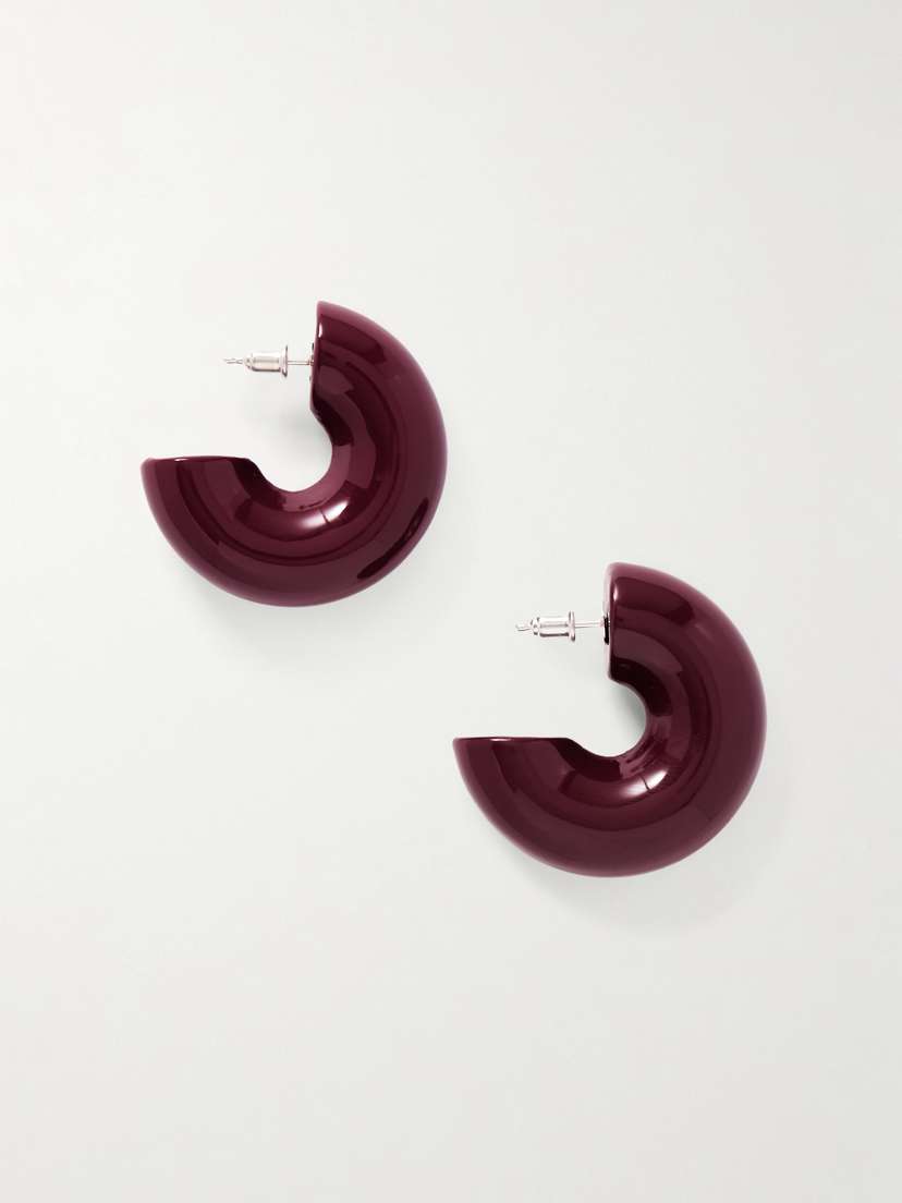 Uncommon Matters Beam Wood Hoop Earrings