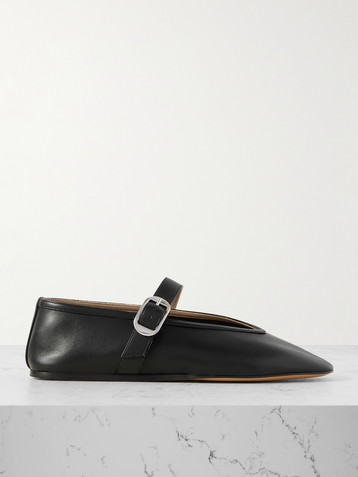 LE MONDE BERYL - Claudia leather Mary-Jane ballet flats | Plush