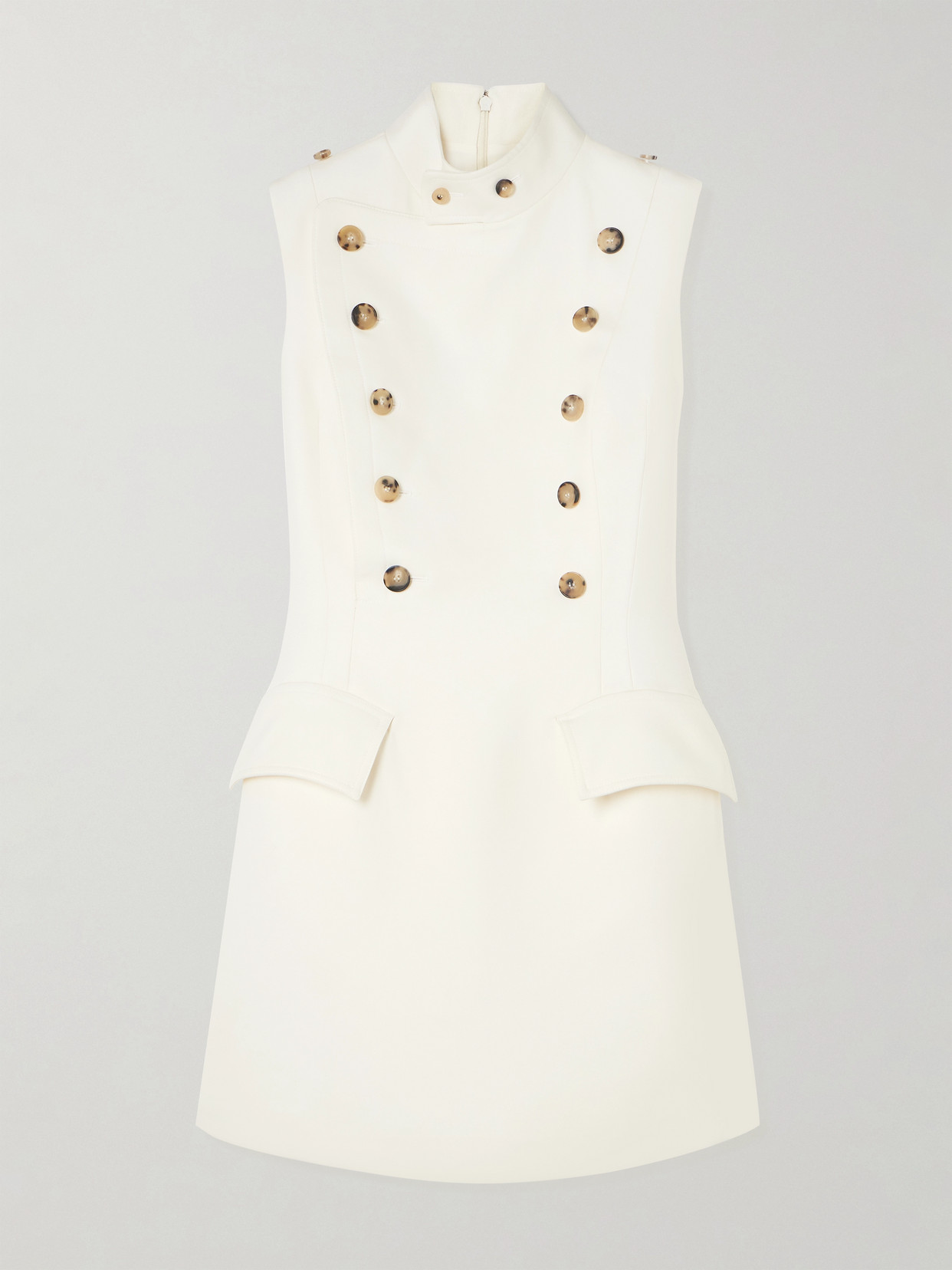 Alexander Mcqueen Day Mini Dress In Off-white