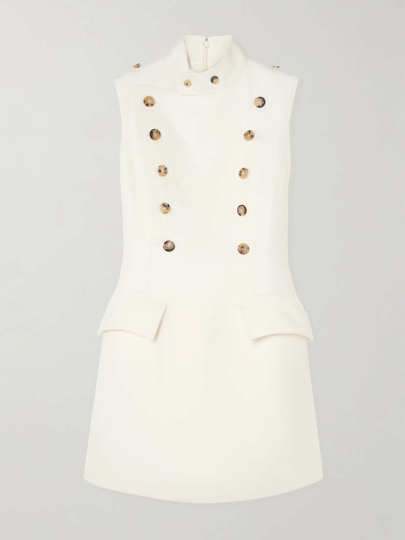 McQueen Wool-twill Mini Dress