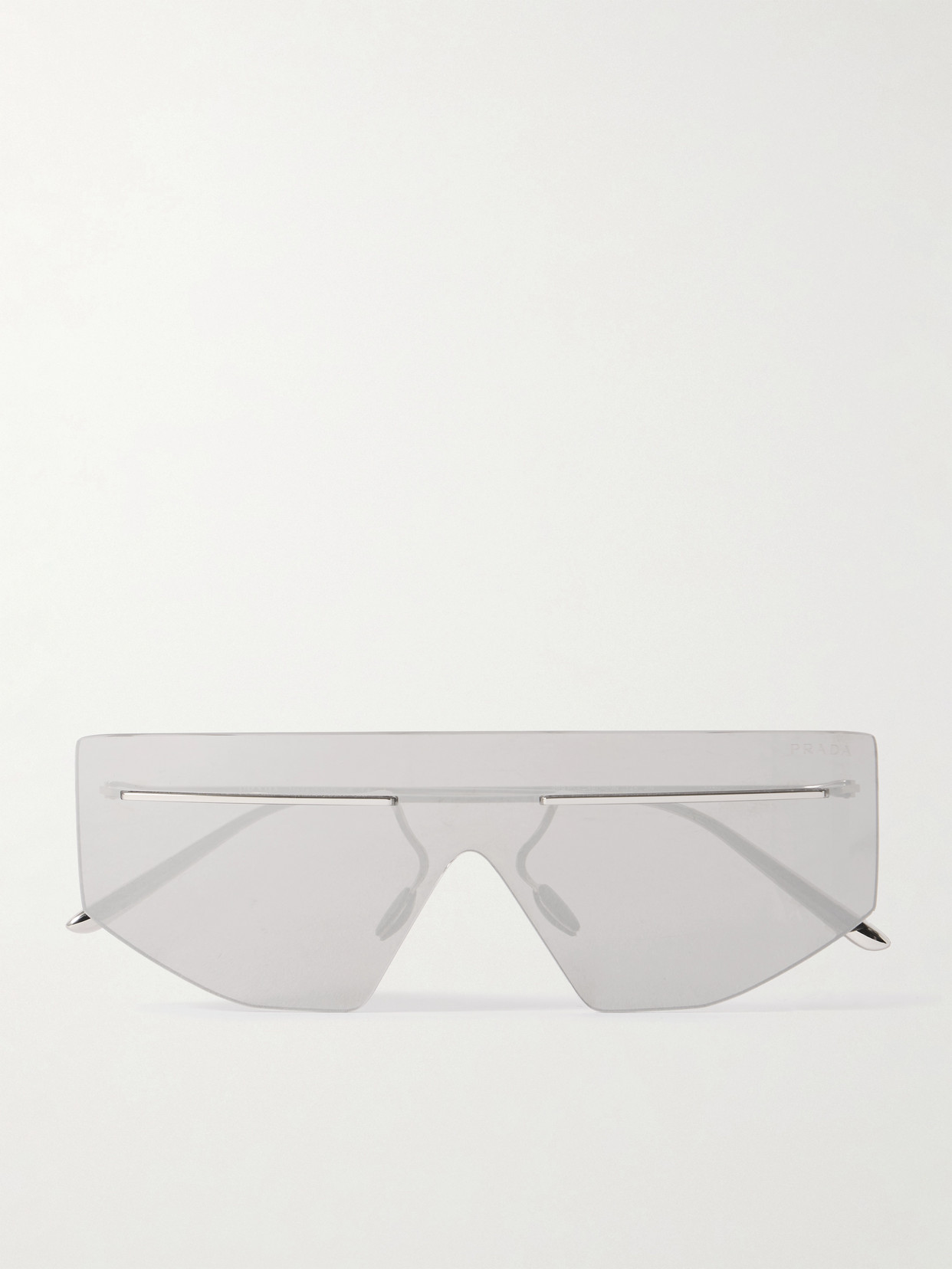 Prada D-frame Silver-tone Sunglasses