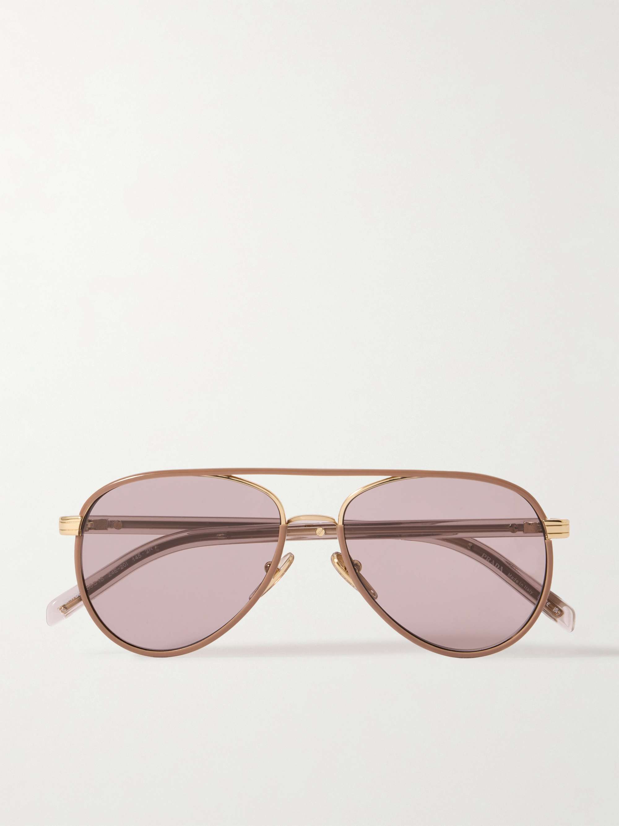 PRADA EYEWEAR アビエイタースタイル ローズゴールドトーン PRADA EYEWEAR アビエイタースタイル ローズゴールドトーン