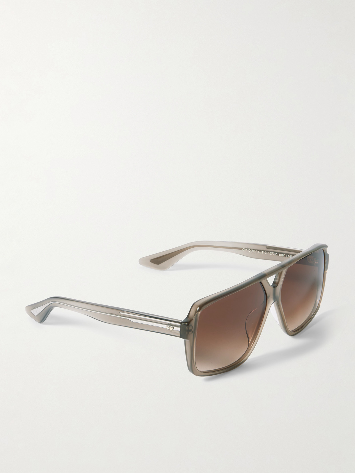 Oliver Peoples + Khaite 1977c Aviator-style Acetate Sunglasses