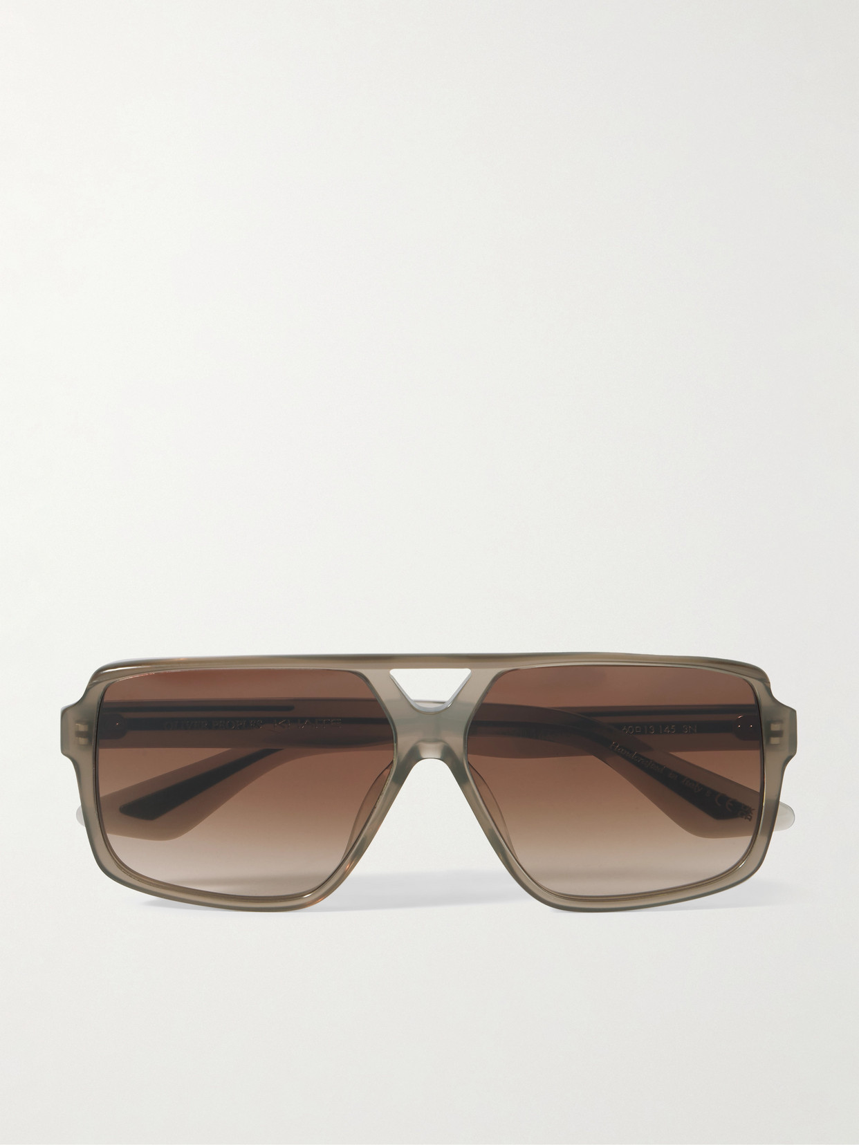 Oliver Peoples + Khaite 1977c Aviator-style Acetate Sunglasses