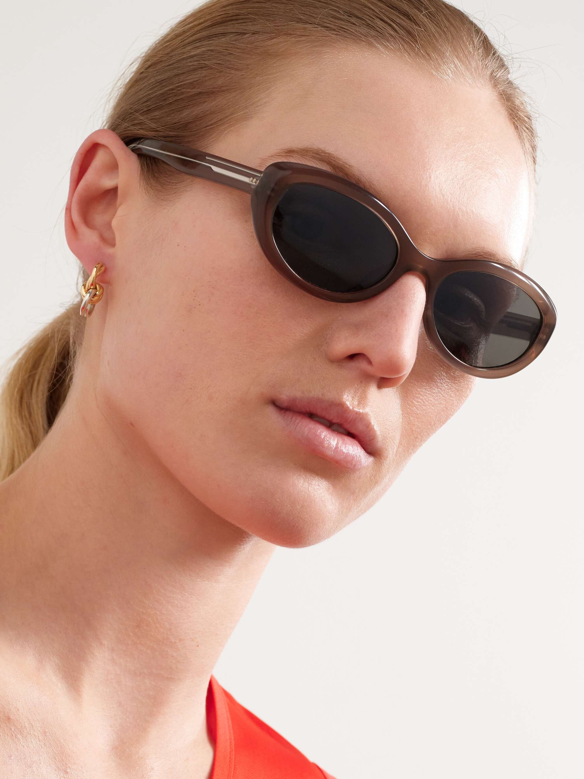 OLIVER PEOPLES + Khaite 1969 oval-frame acetate sunglasses