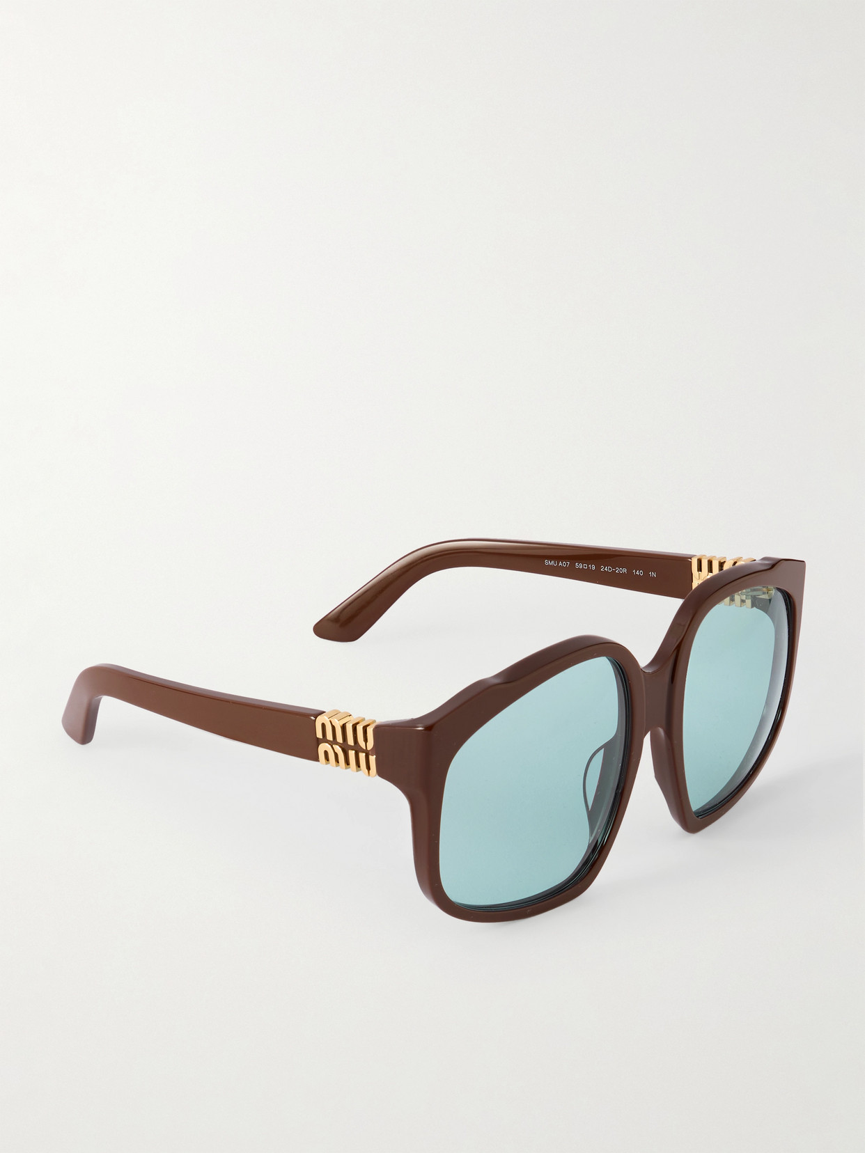 Miu Miu Oversized Square-frame Acetate Sunglasses In Brown
