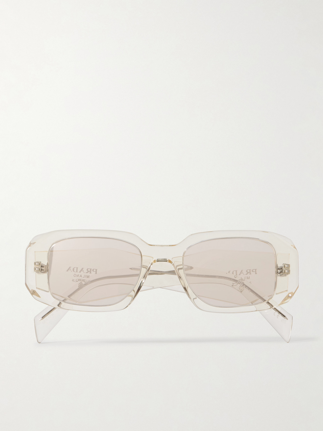 Prada Square-frame Acetate Sunglasses In Neutral