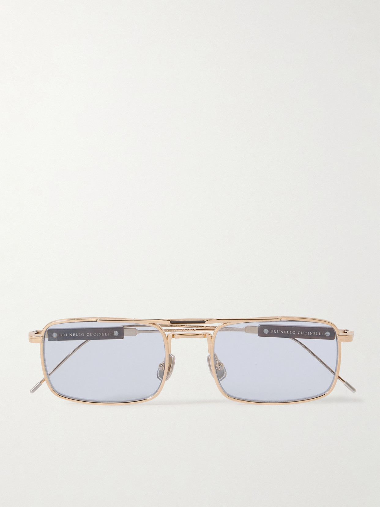 Brunello Cucinelli Aviator-style Titanium Sunglasses