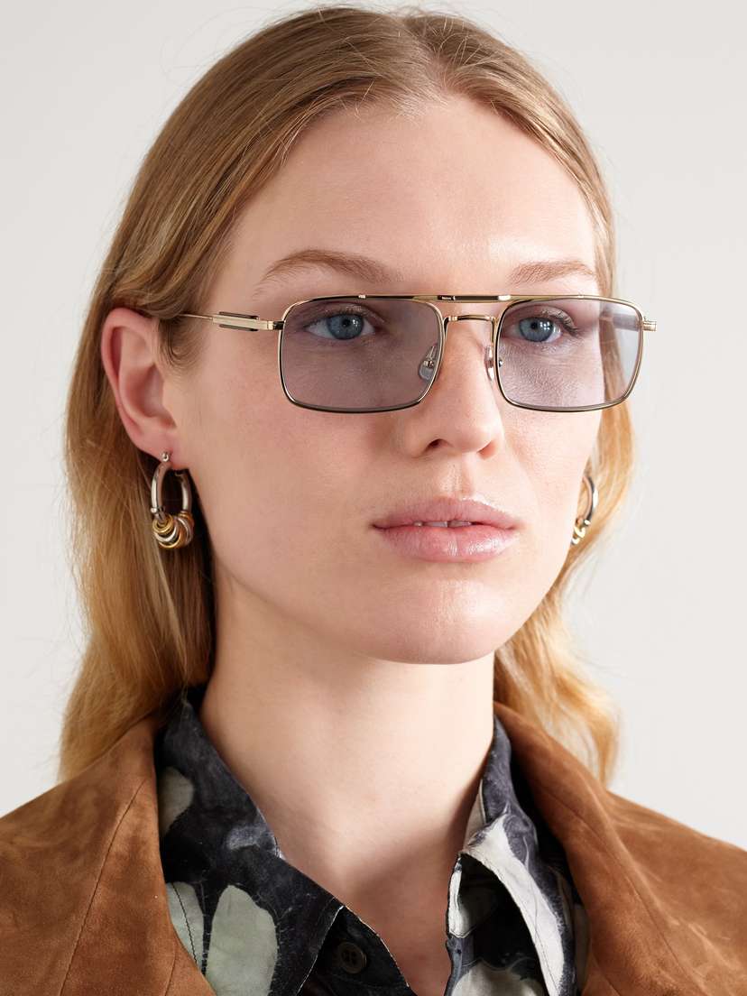 Aviator-style Titanium Sunglasses | Image | 1