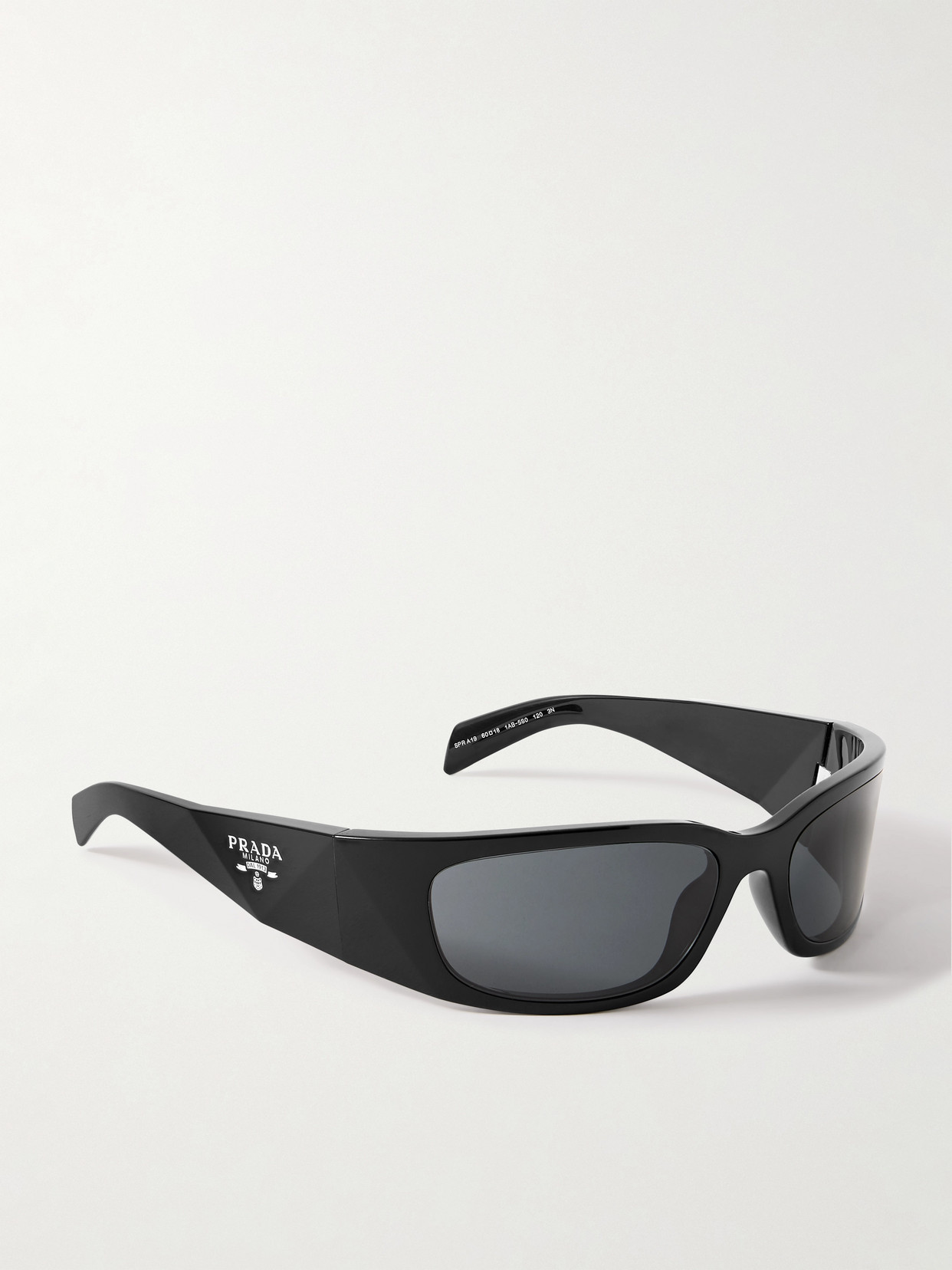 Prada Rectangular-frame Acetate Sunglasses In Black