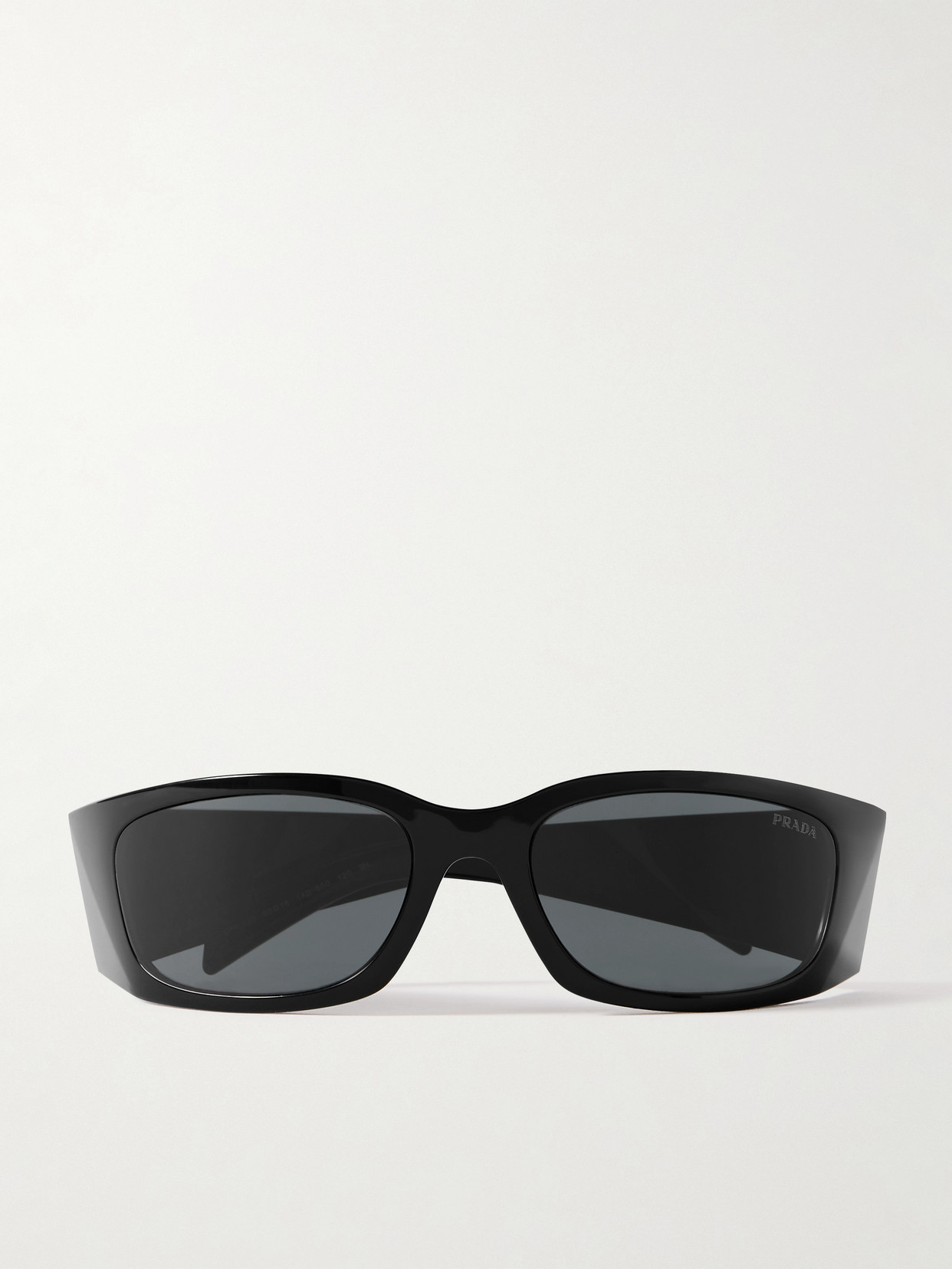 Prada Rectangular-frame Acetate Sunglasses In Black