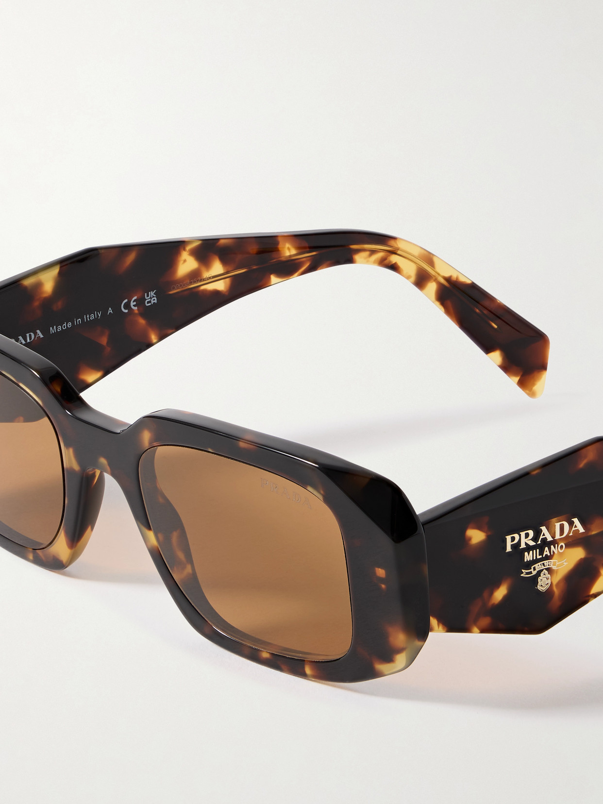Prada Square-frame Tortoiseshell Acetate Sunglasses In Tortoiseshell