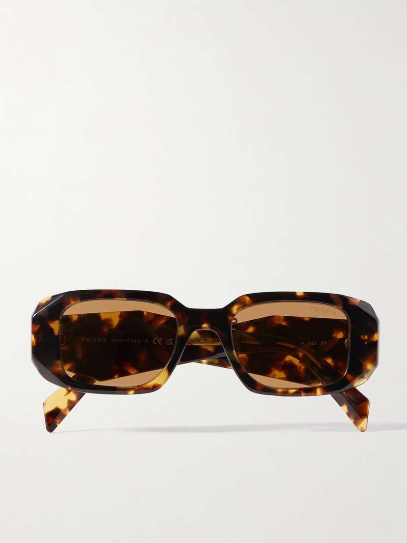 PRADA EYEWEAR Square-frame Tortoiseshell Acetate Sunglasses