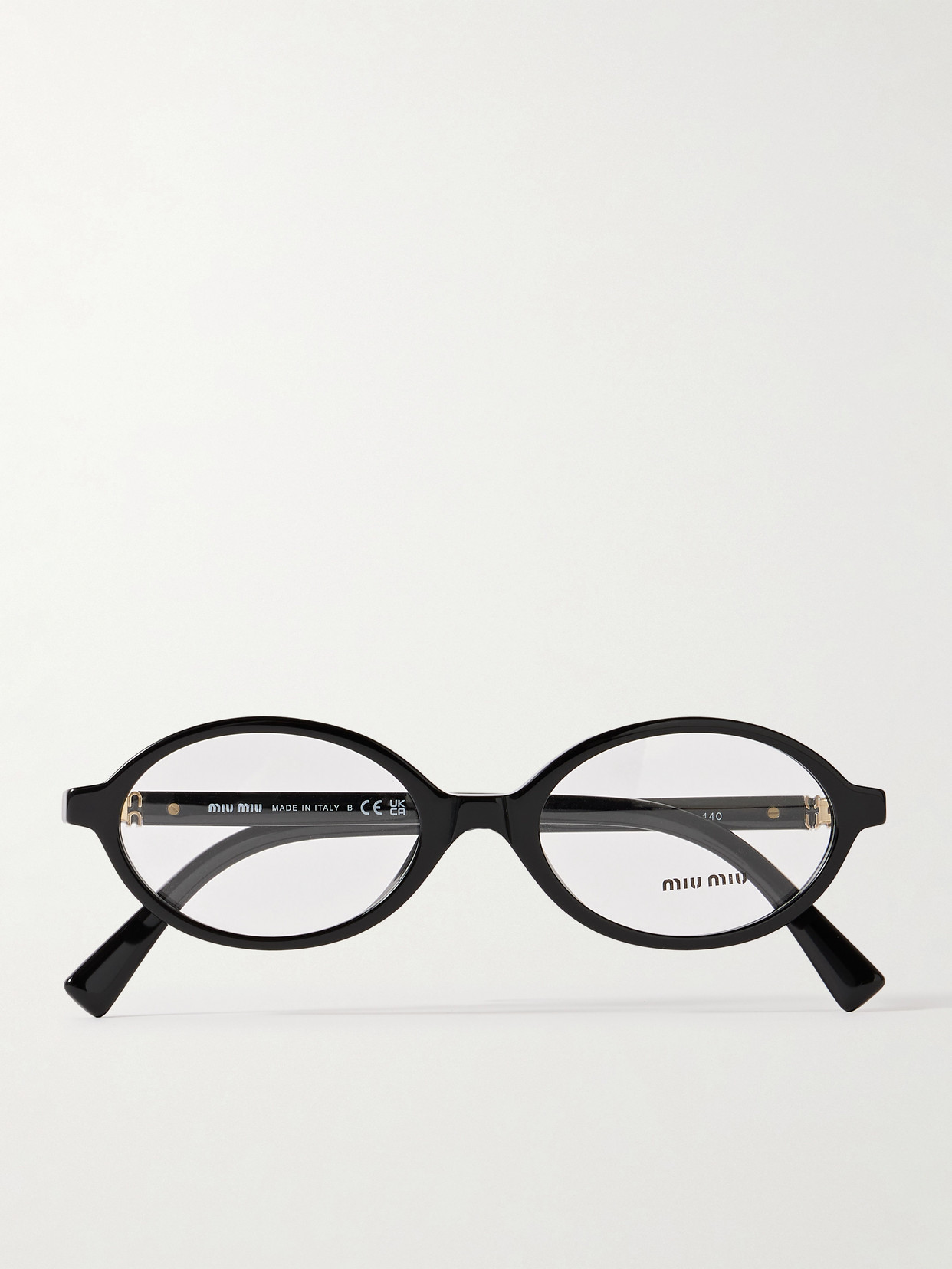 Miu Miu Oval-frame Acetate Optical Glasses
