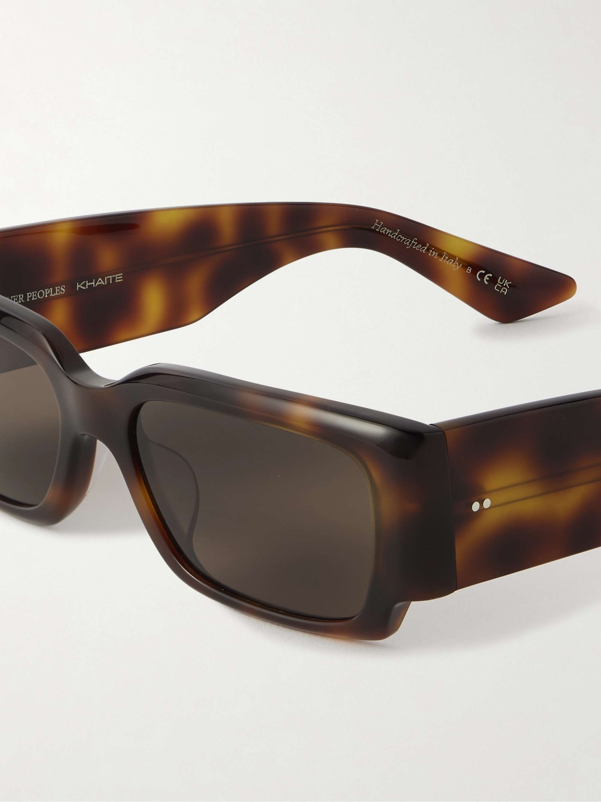 OLIVER PEOPLES + KHAITE 1995c square-frame acetate