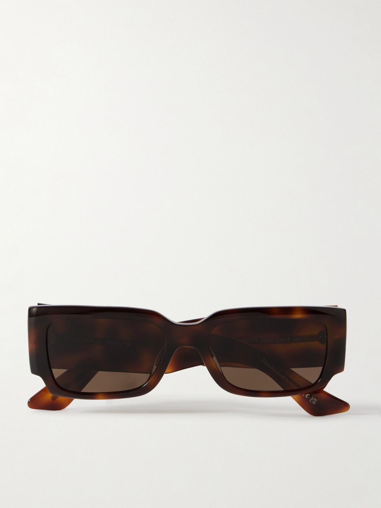 Oliver Peoples + Khaite 1995c Square-frame Acetate Sunglasses In Brown