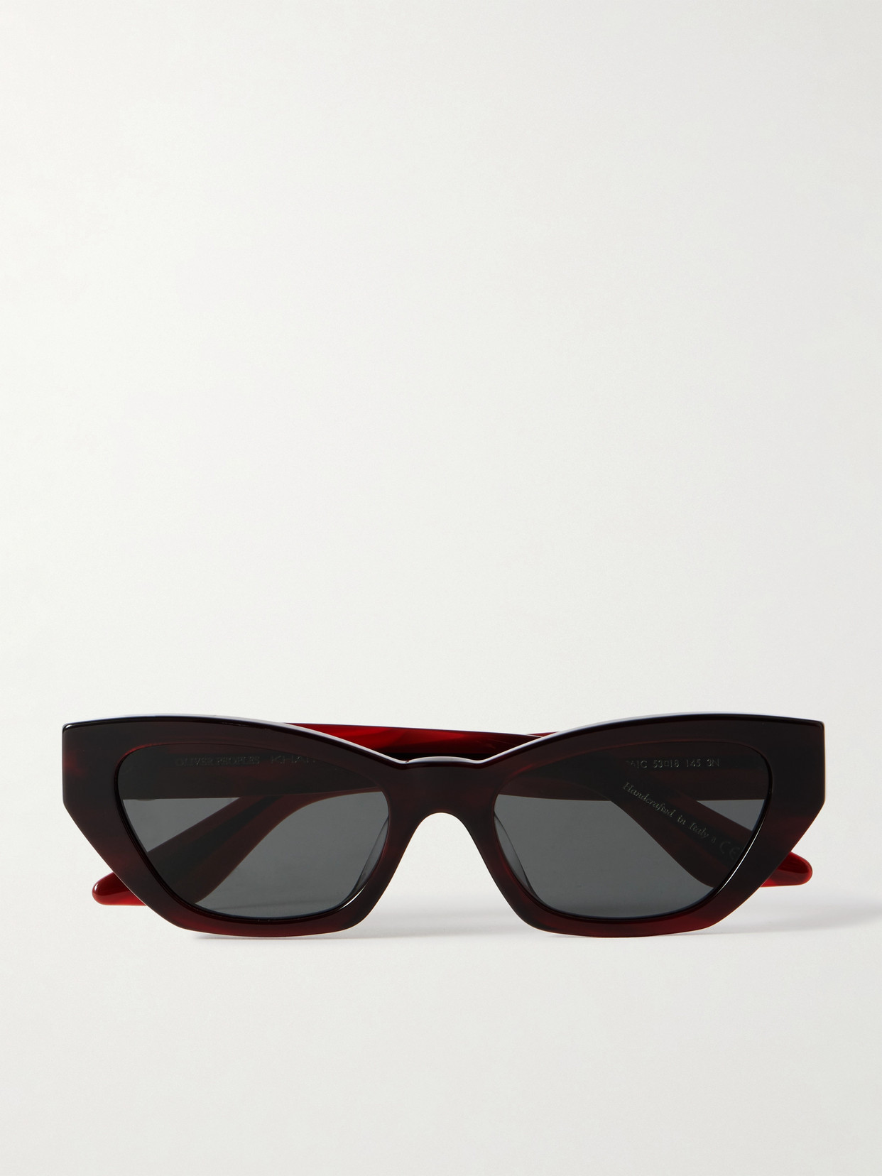 Oliver Peoples + Khaite 1961c Cat-eye Acetate Sunglasses In Burgundy