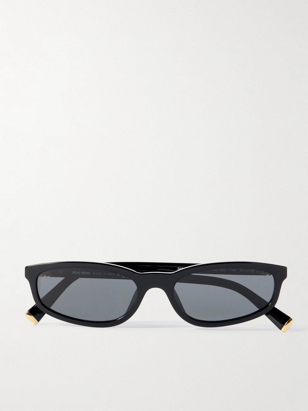 Miu Miu Eyewear - Oval-frame Acetate Sunglasses - Black
