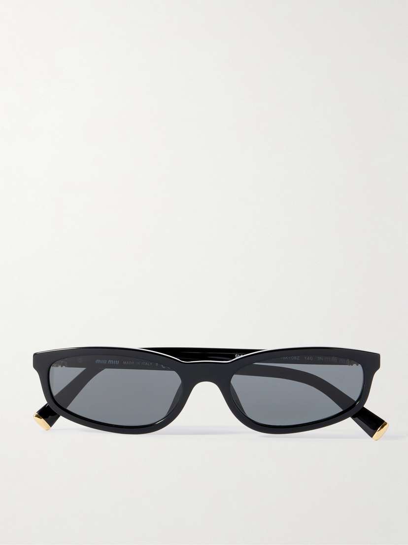 Miu Miu Eyewear Oval-frame Acetate Sunglasses