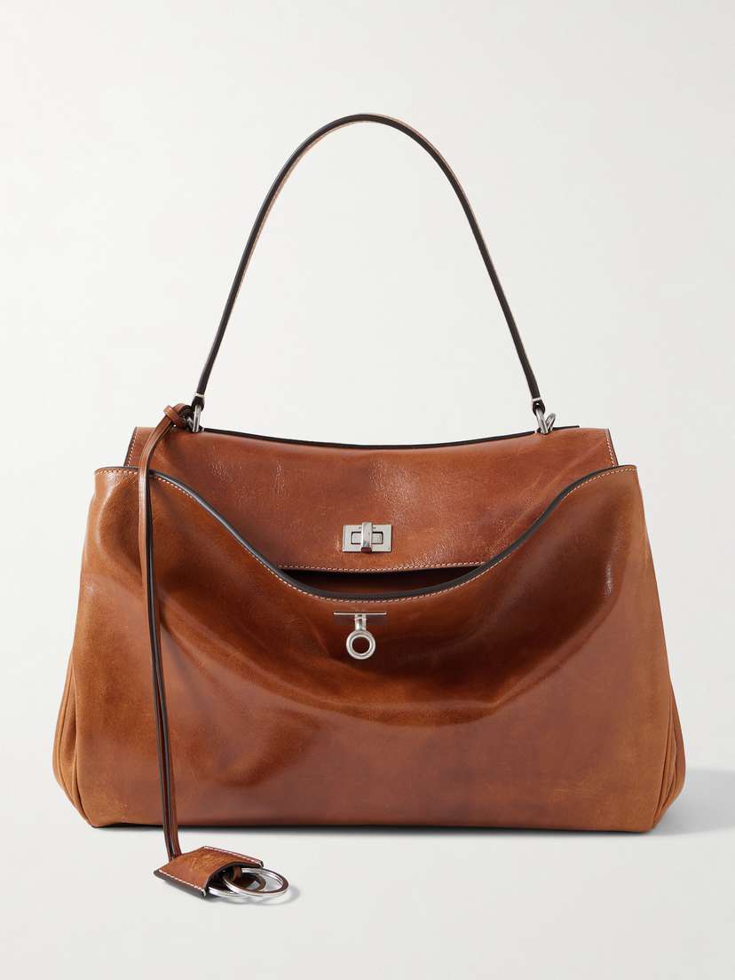 Balenciaga Rodeo Large Leather Shoulder Bag