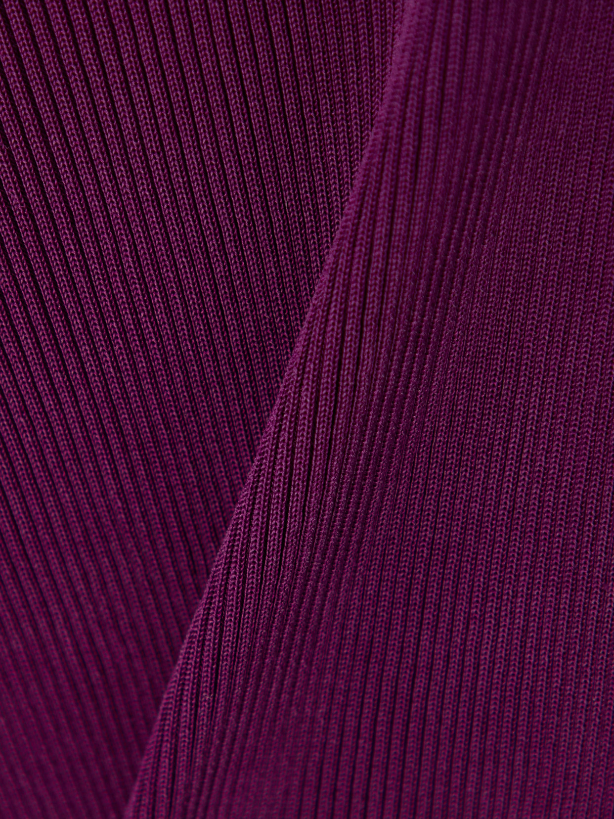 Saint Laurent Lace Tank Top In Ribbed Silk Jersey In Purple